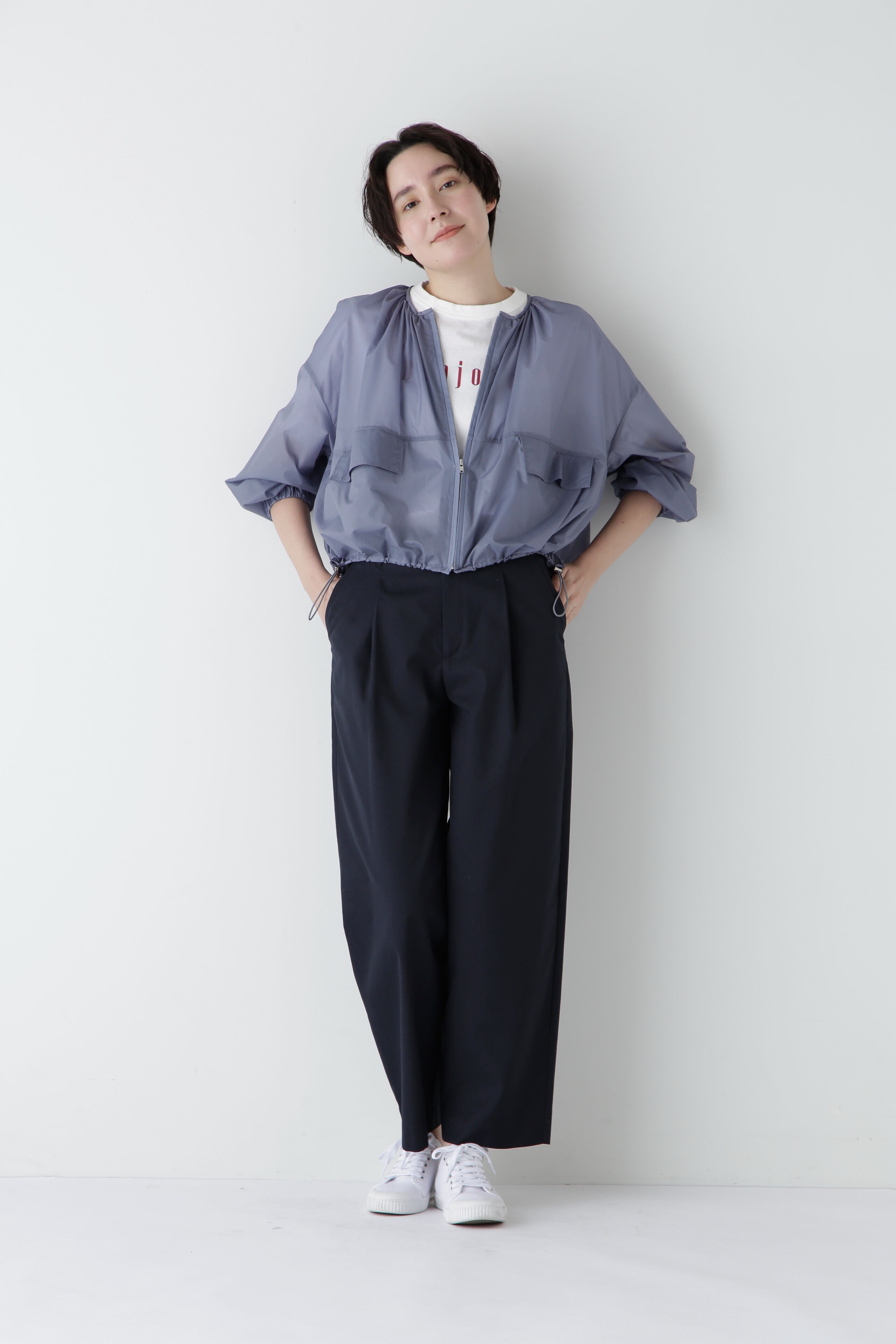  「◆【撥水】ライトタフタブルゾン」|ブルゾン・スタジャン|