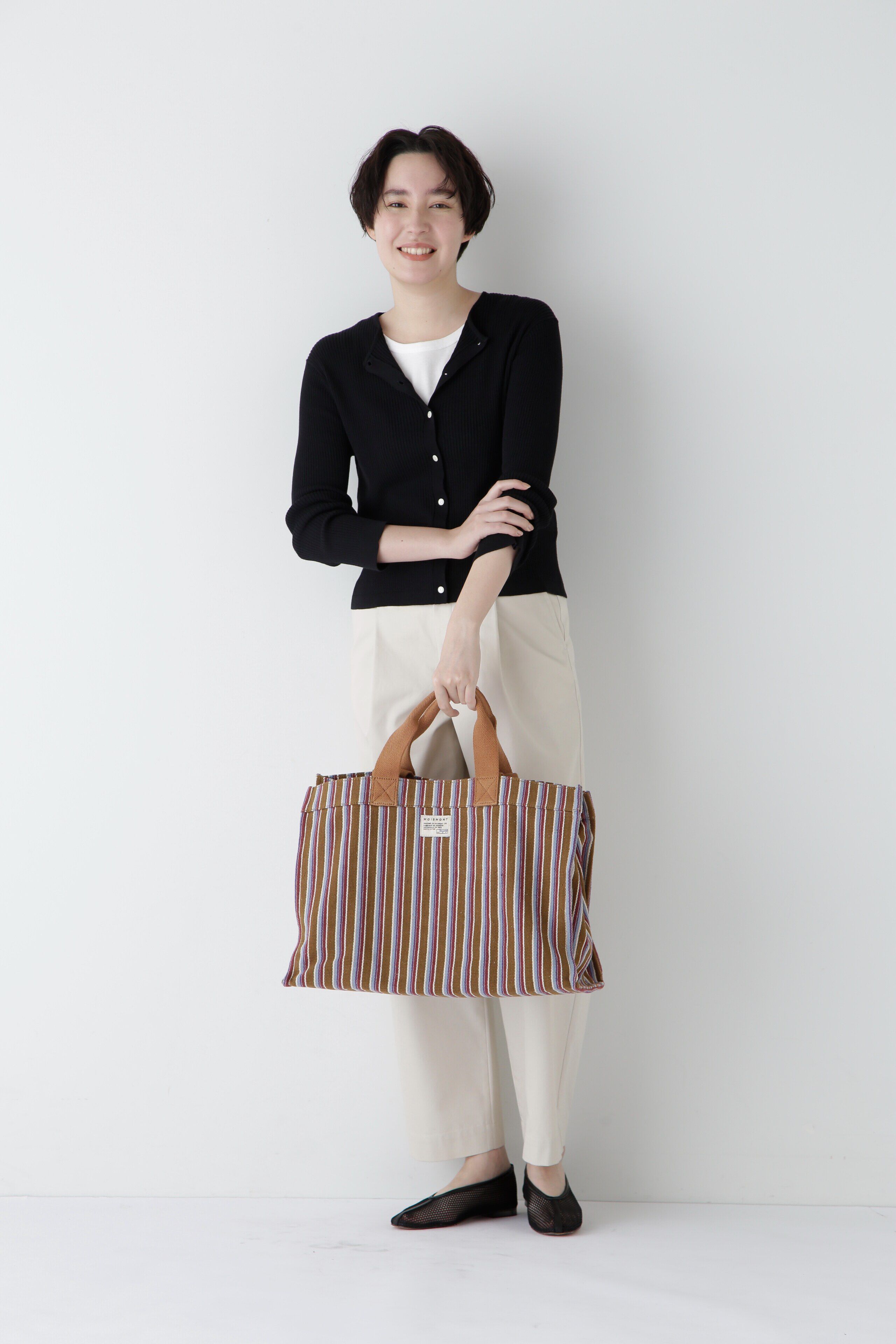  「◆【ウォッシャブル・UVカット】コットン混クルーカーディガン」|ニット・セーター|