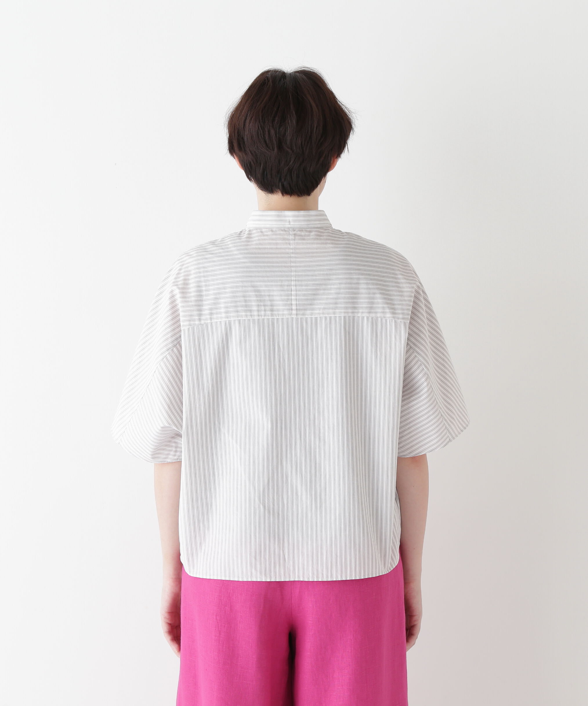  「◆ストライプローンカレンダードルマンボザムシャツ」|シャツ・ブラウス|