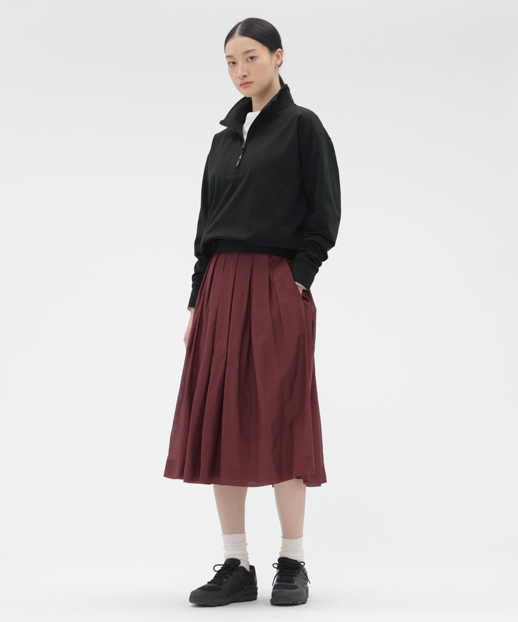  「SHEER COTTON SILK SKIRT」|スカート|