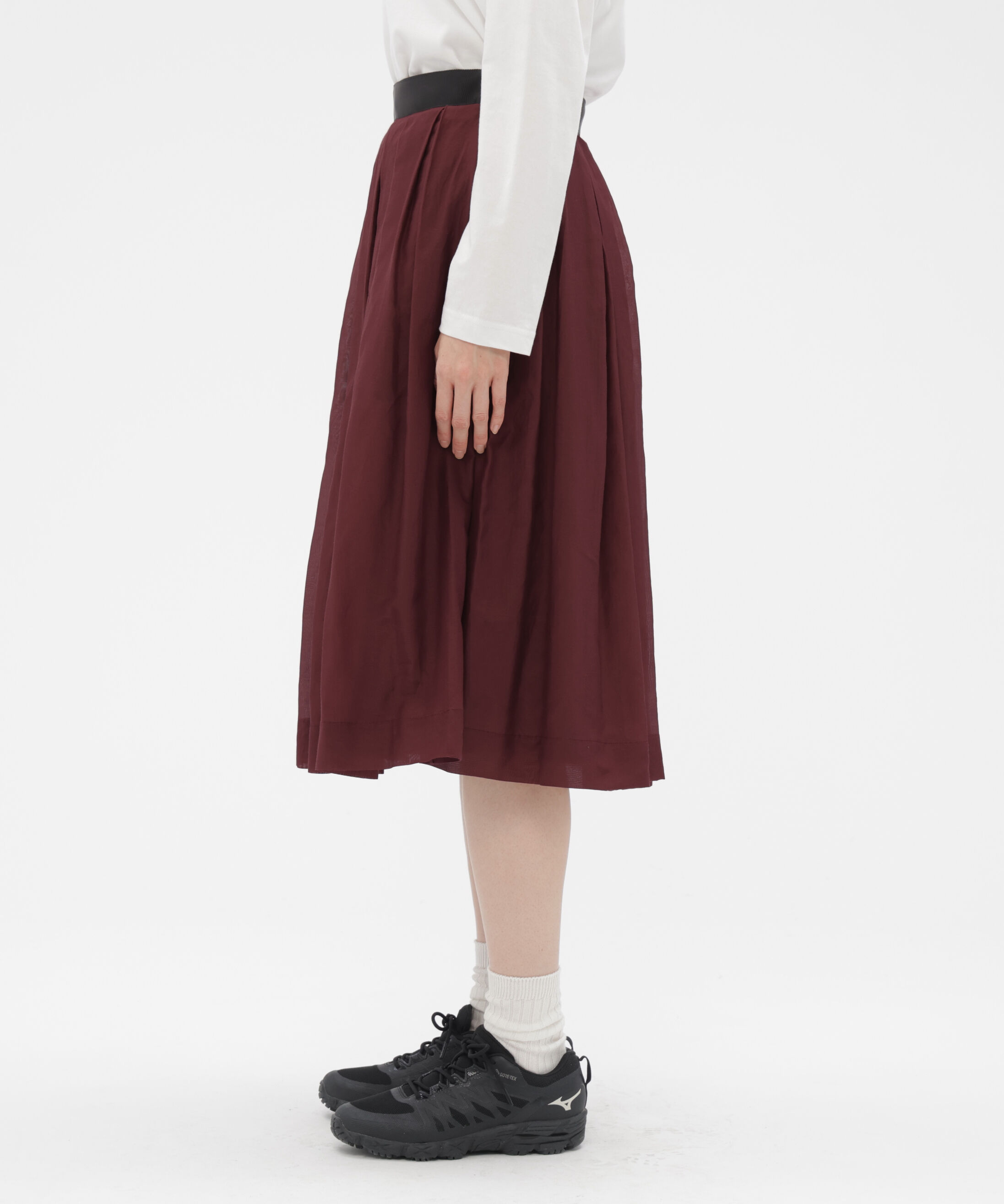  「SHEER COTTON SILK SKIRT」|スカート|