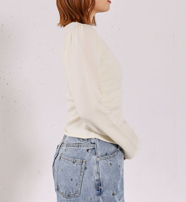 archives「【高機能】フロントギャザーＶネックニットプルオーバー」|ニット・セーター|