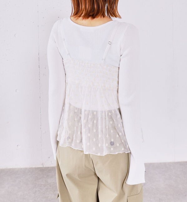 archives「フラワー刺繍ビスチェ&times;リブニットプルオーバーＳＥＴ」|カーディガン|