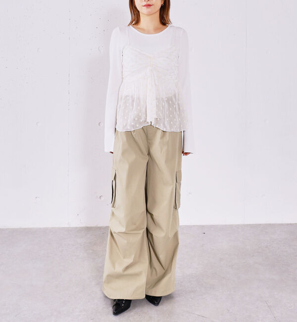 archives「フラワー刺繍ビスチェ&times;リブニットプルオーバーＳＥＴ」|カーディガン|