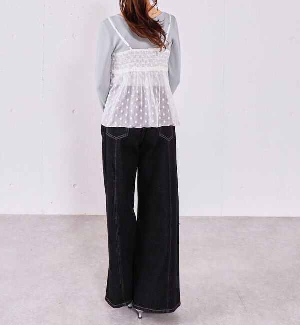 archives「フラワー刺繍ビスチェ&times;リブニットプルオーバーＳＥＴ」|カーディガン|