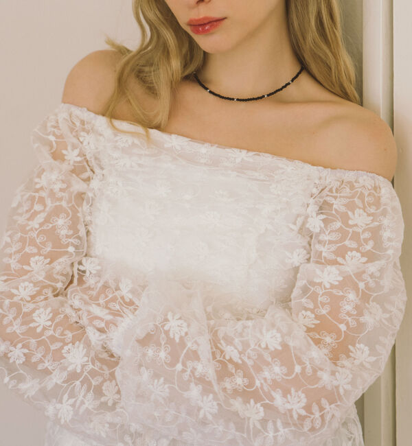 archives「刺繍レース２ｗａｙオフショルブラウス」|シャツ・ブラウス|