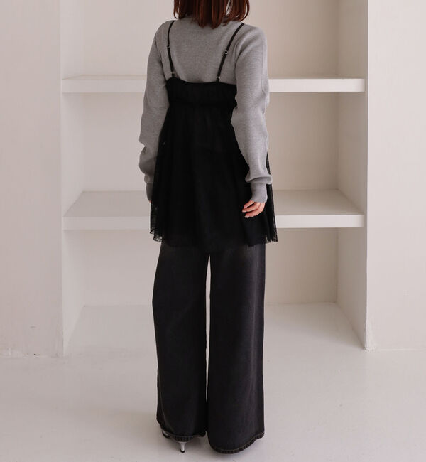 archives「レースギャザーキャミチュニック」|シャツ・ブラウス|