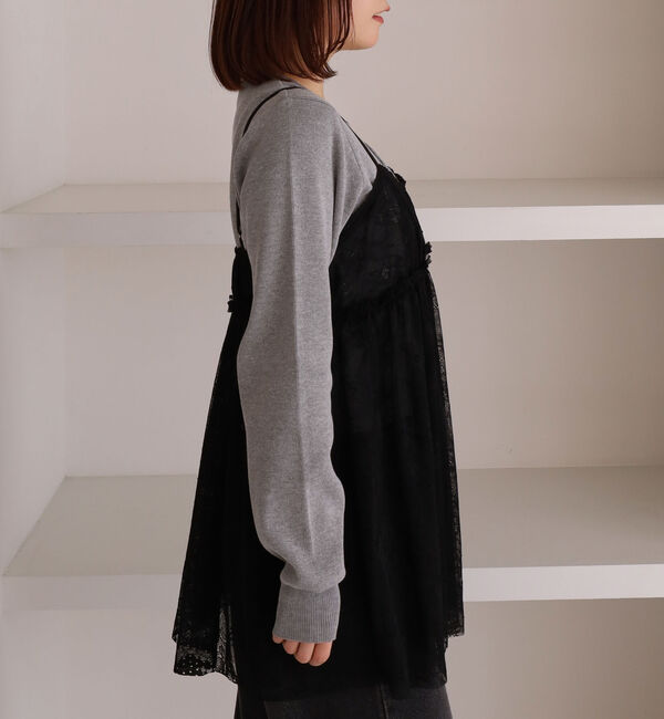 archives「レースギャザーキャミチュニック」|シャツ・ブラウス|