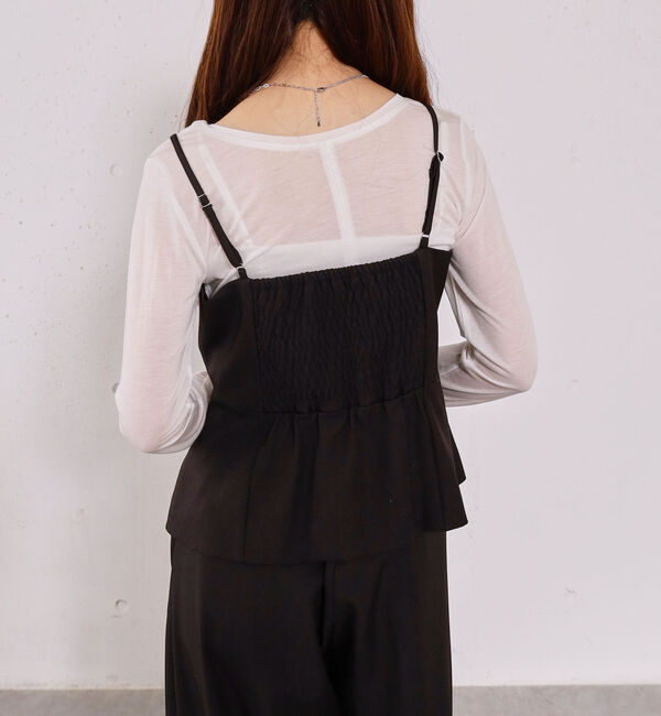 archives「【ＯＮかわ】ウォッシャブルＦボタンビスチェ」|シャツ・ブラウス|