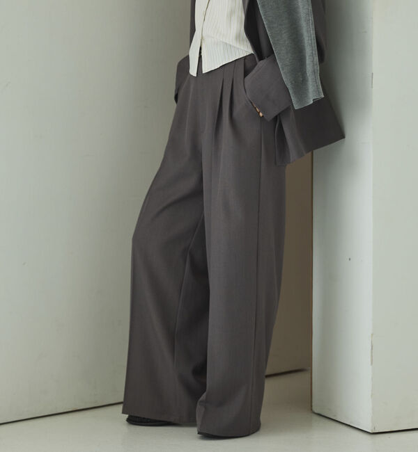 archives「【ＯＮかわ】ウォッシャブルベルト付きスラックス」|チノ|