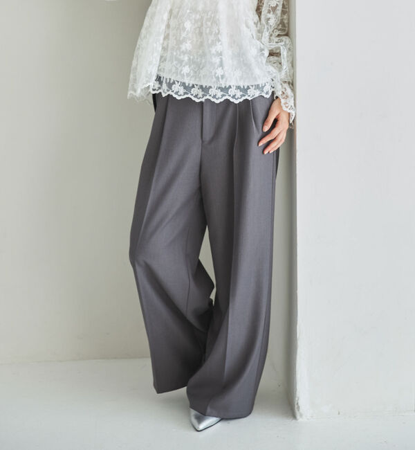 archives「【ＯＮかわ】ウォッシャブルベルト付きスラックス」|チノ|