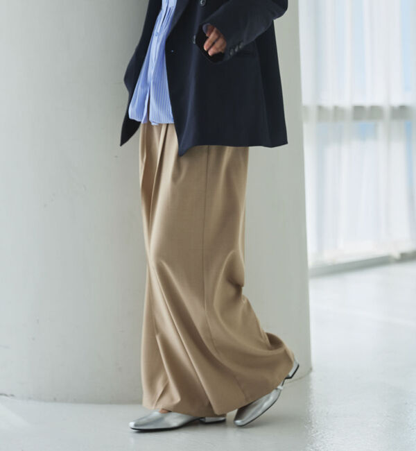 archives「【ＯＮかわ】ウォッシャブルベルト付きスラックス」|チノ|