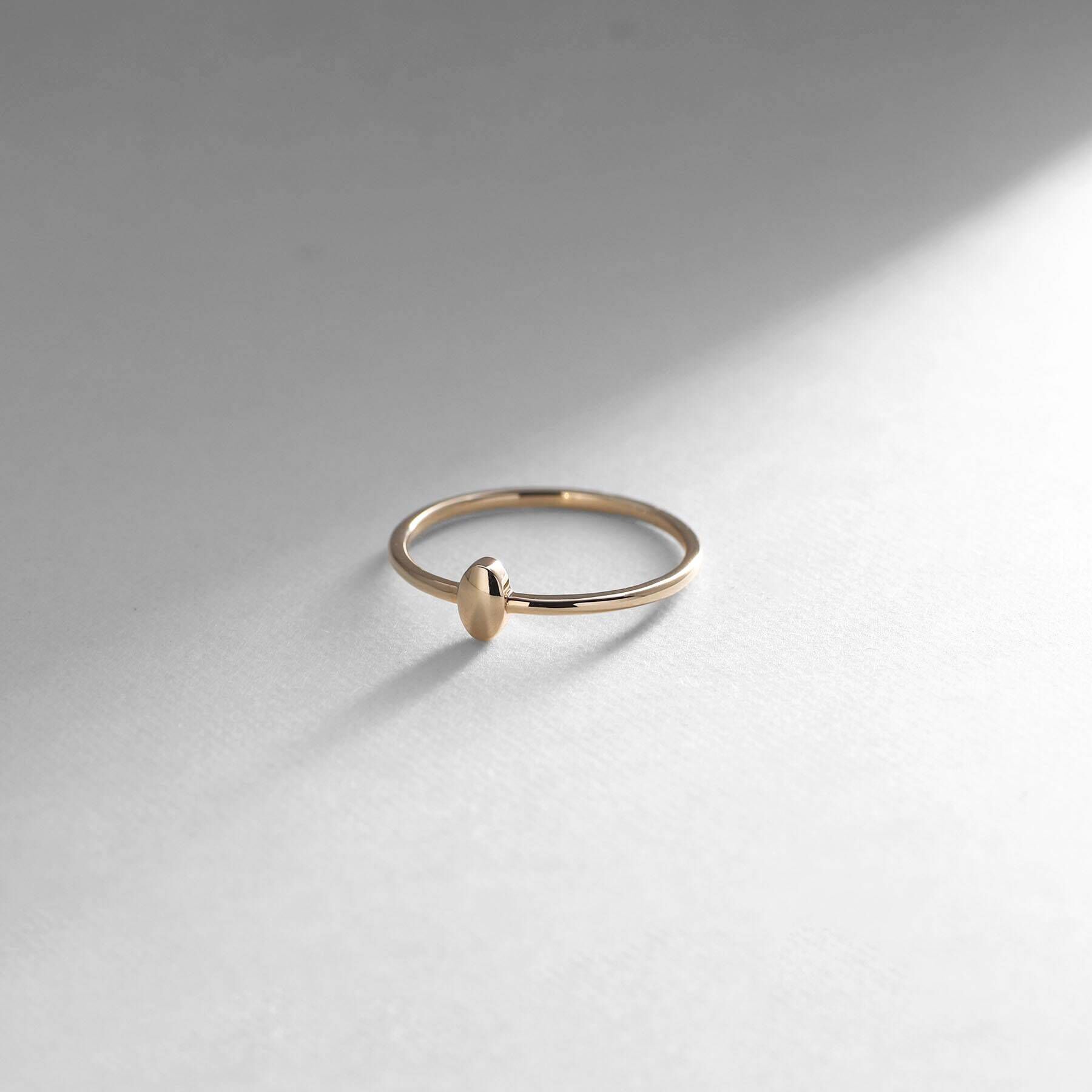 COCOSHNIK「K10オーバルシェイプ リング」|リング|