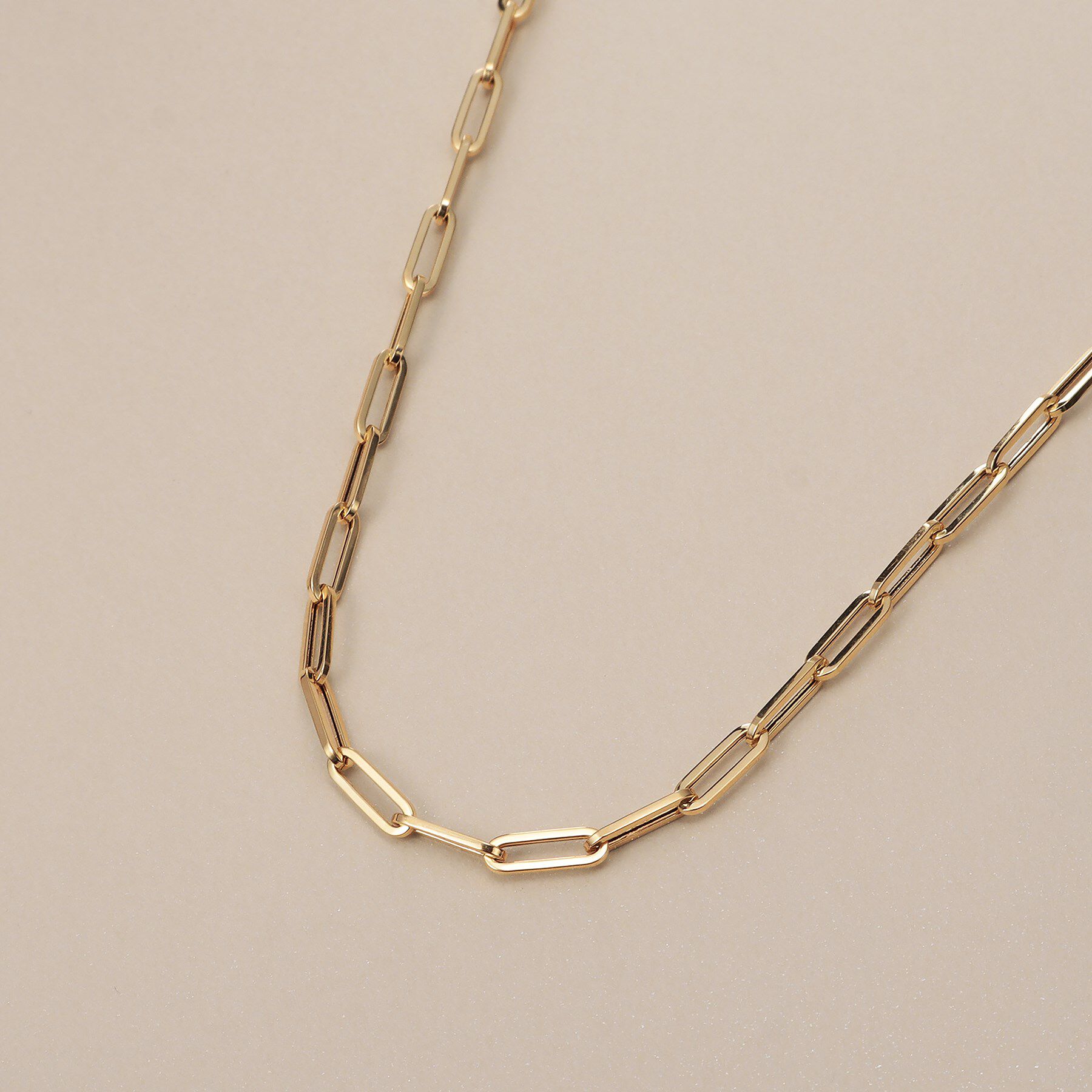 COCOSHNIK「K18中空イタリアングメット ネックレスS」|ネックレス|