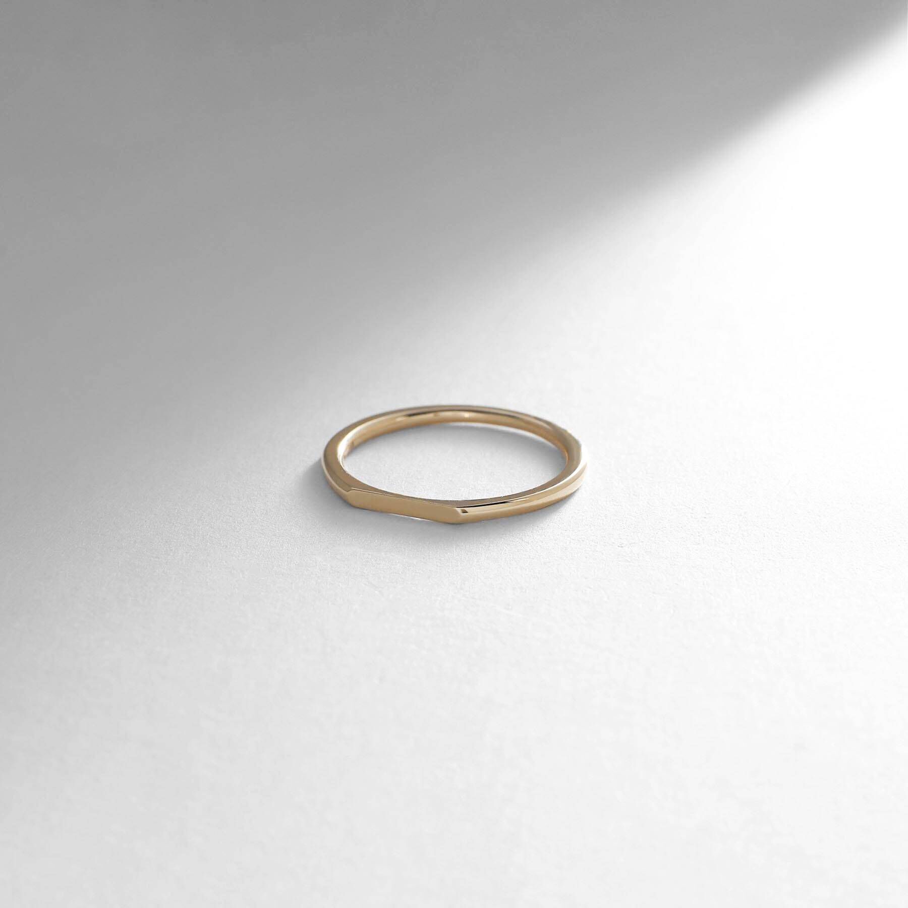 COCOSHNIK「K10オーバルカットオフ リング」|リング|