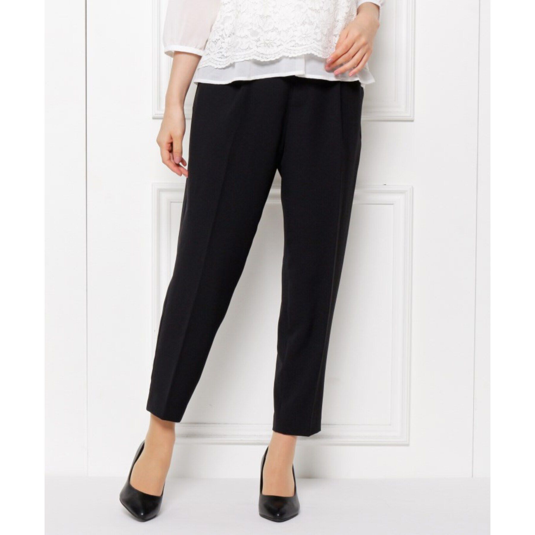 SHOO･LA･RUE「【S-5L/洗濯機可/2WAYストレッチ】ダブルクロスセンタープレステーパード」|その他|