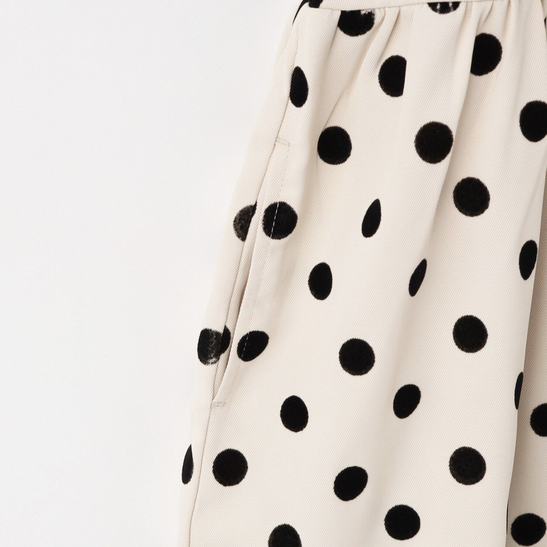 SHOO･LA･RUE「【100-140cm/プチセレ】フロッキードットワンピース」|ワンピース|