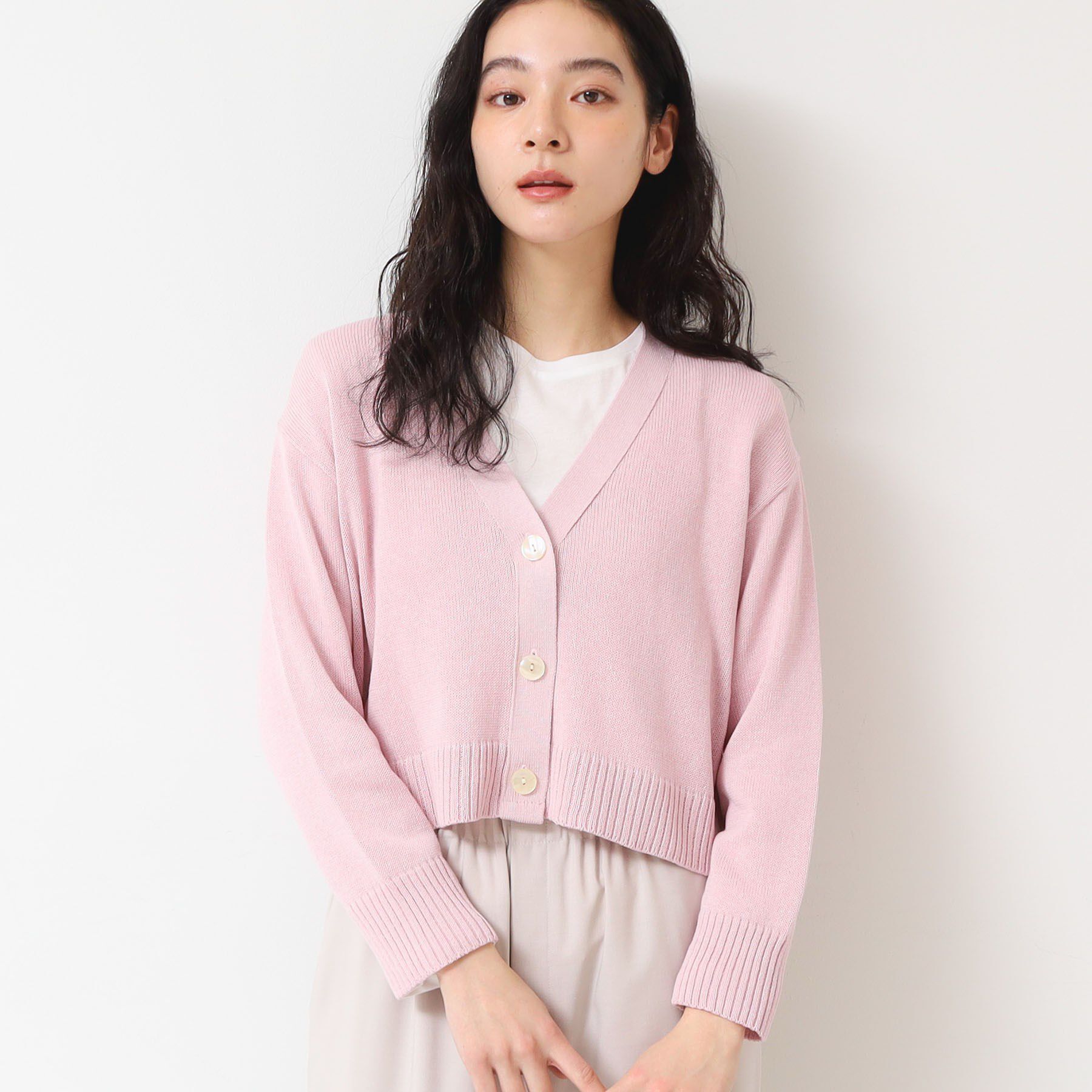 Dessin「【洗える】ミドルゲージショートカーディガン （S～L）」|カーディガン|