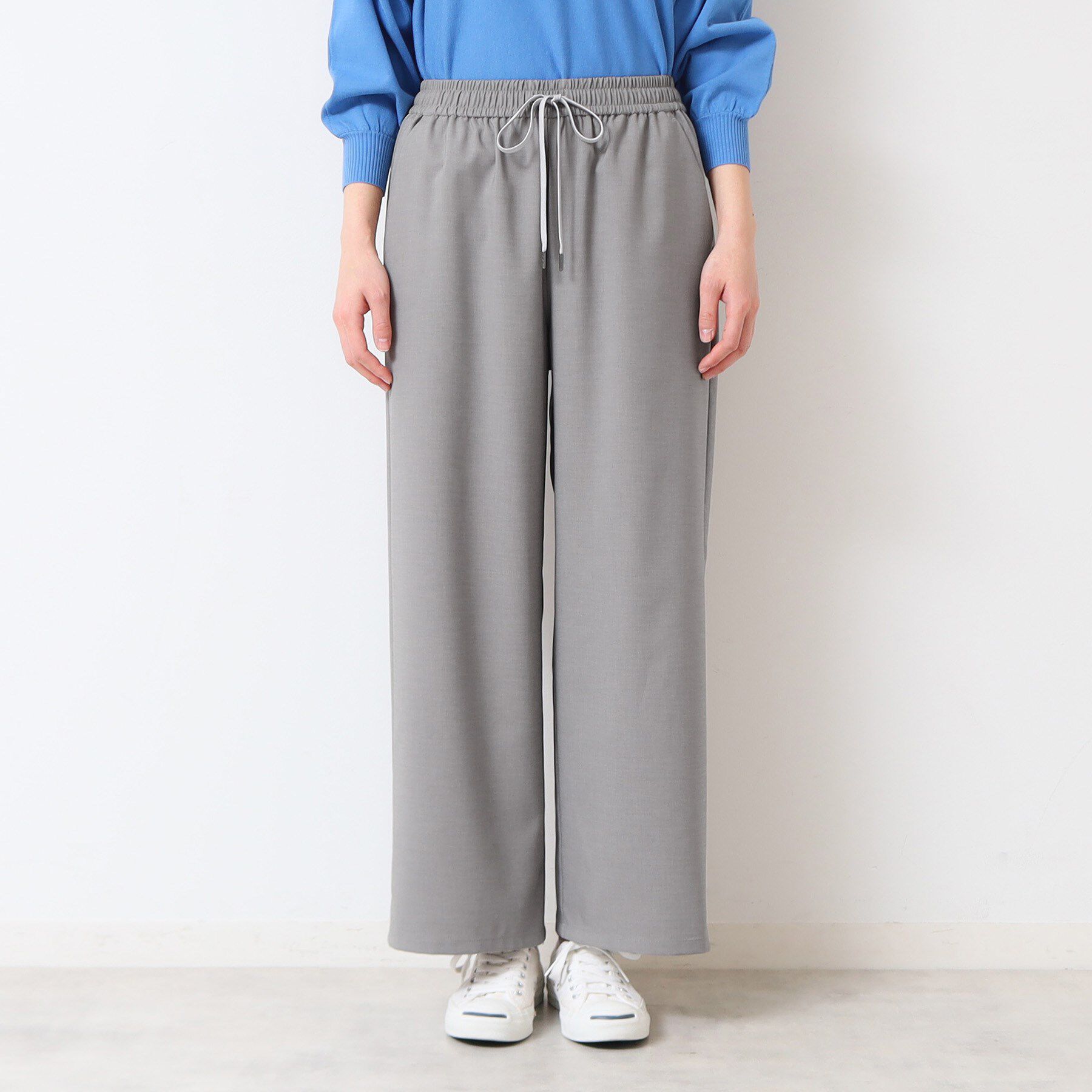 Dessin「【ウエストゴム・洗える】ドロストリラックスパンツ（XS～L）」|その他|