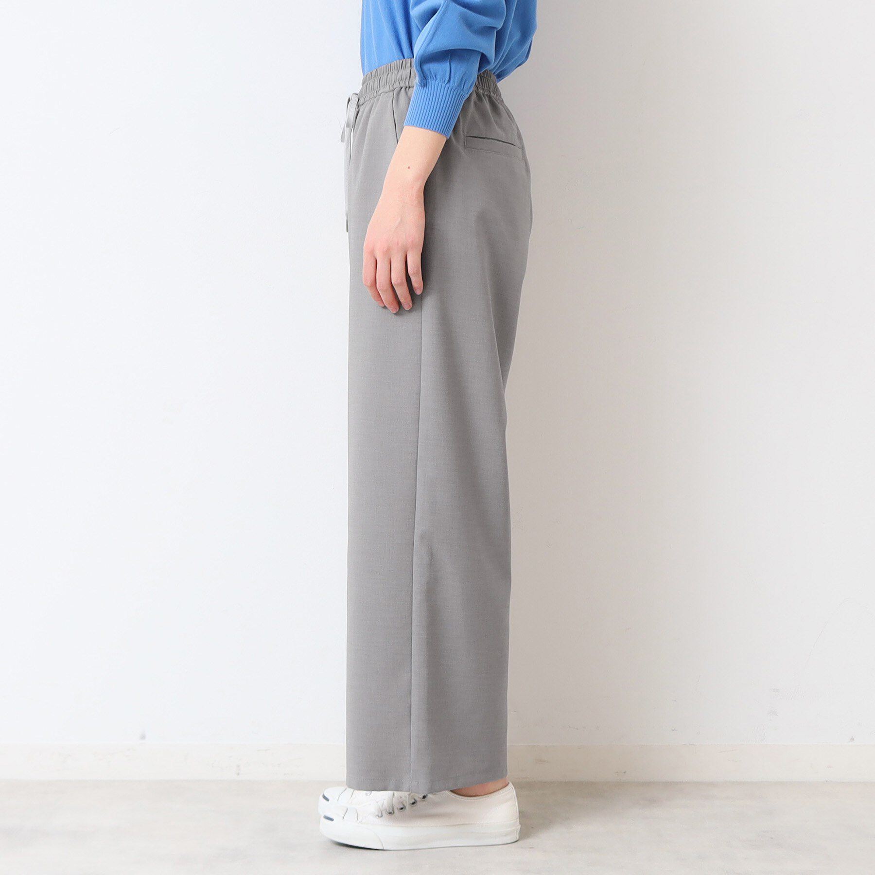 Dessin「【ウエストゴム・洗える】ドロストリラックスパンツ（XS～L）」|その他|