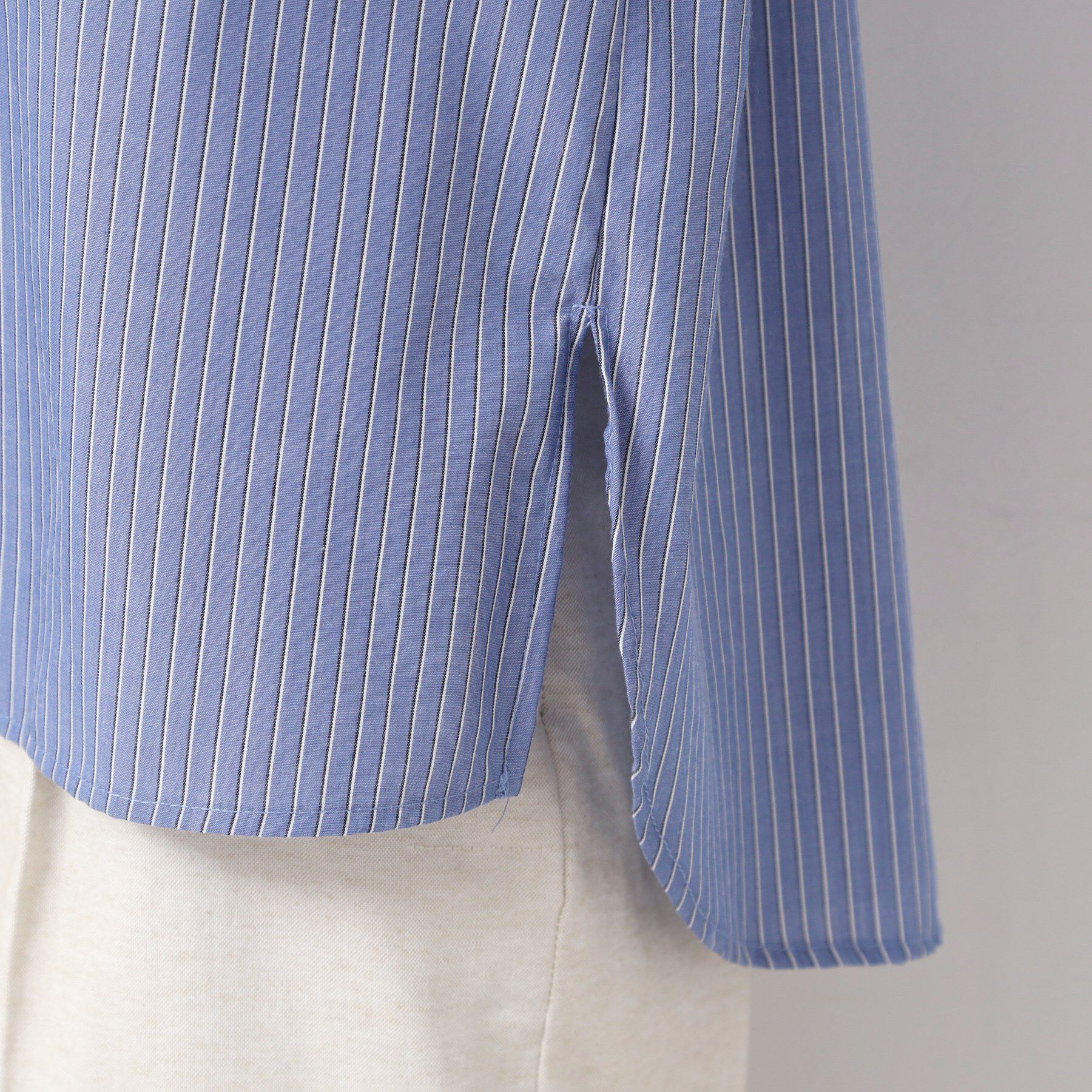 Dessin「【洗える・4サイズ展開】スキッパーシャツブラウス（XS～L）」|シャツ・ブラウス|