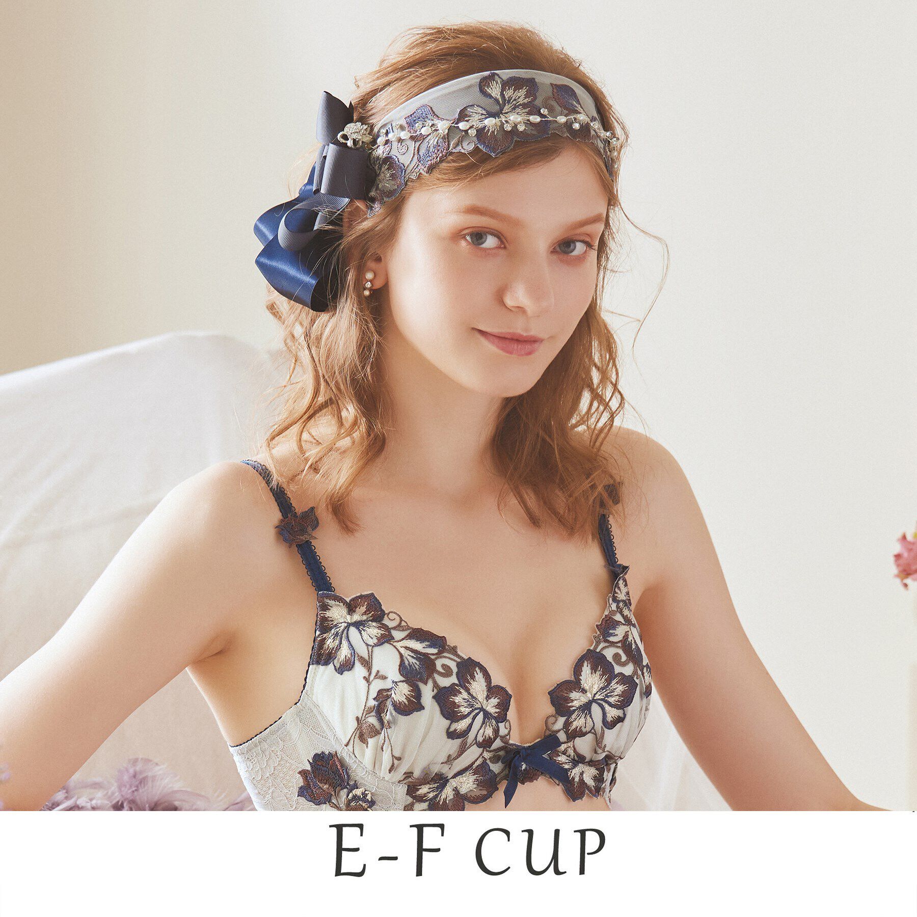 Risa Magli「クレモンス ブラジャー」|インナー|ネイビー(093)