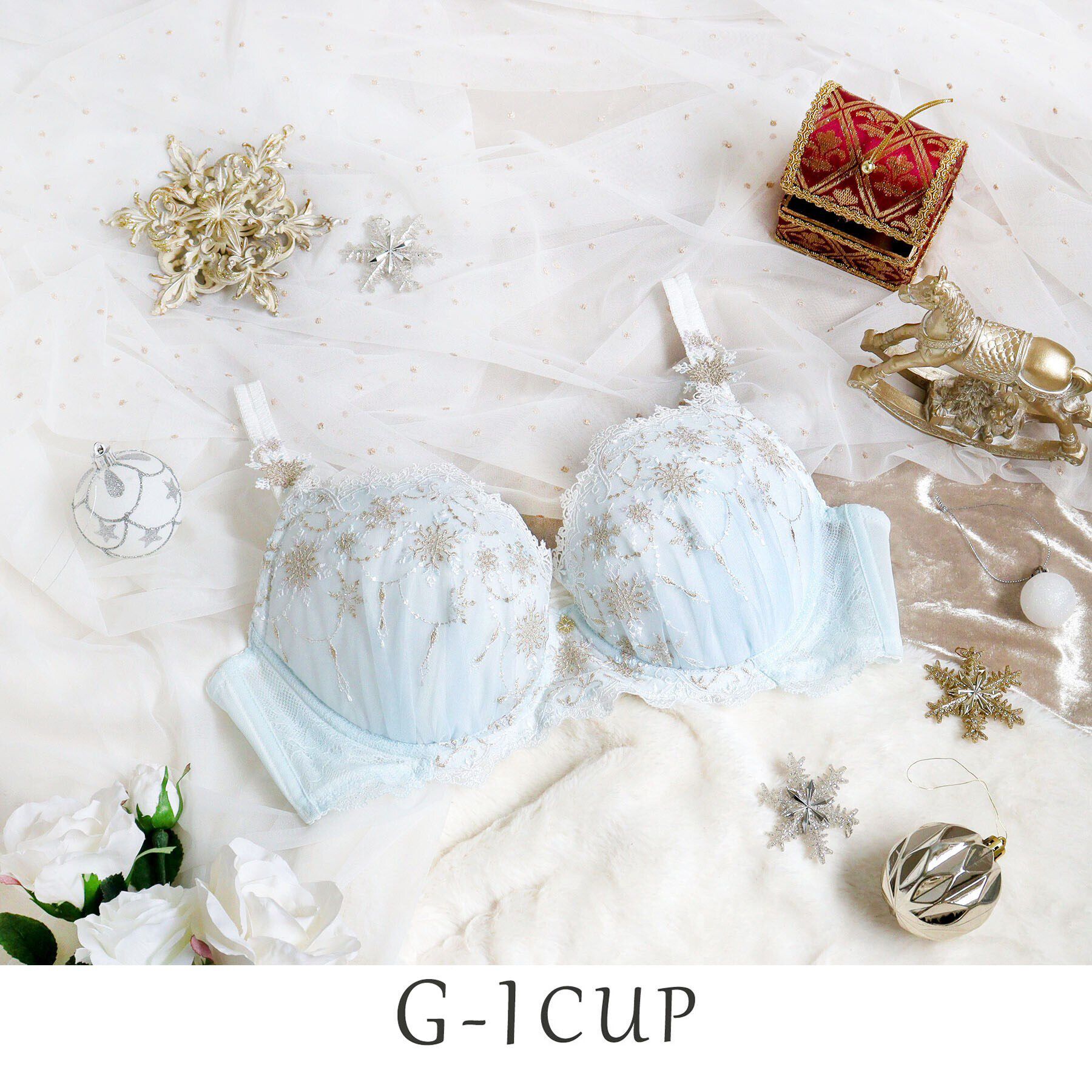 Risa Magli「グレッタ ブラジャー（G-I）＜バストアップタイプ＞」|インナー|サックスブルー(09