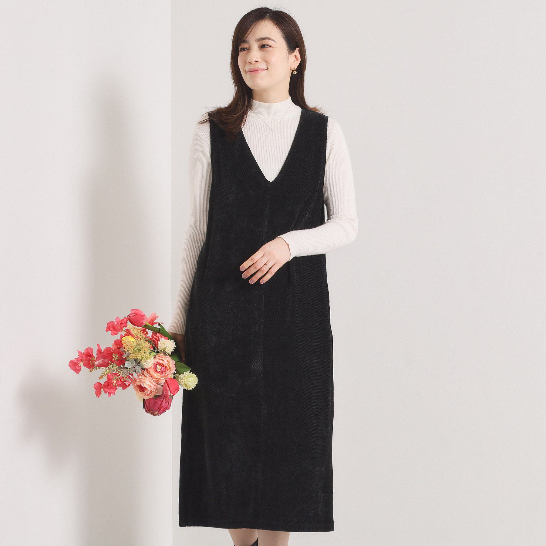 ITS&rsquo;DEMO「【手洗い可】カットツイルジャンスカ」|ワンピース|