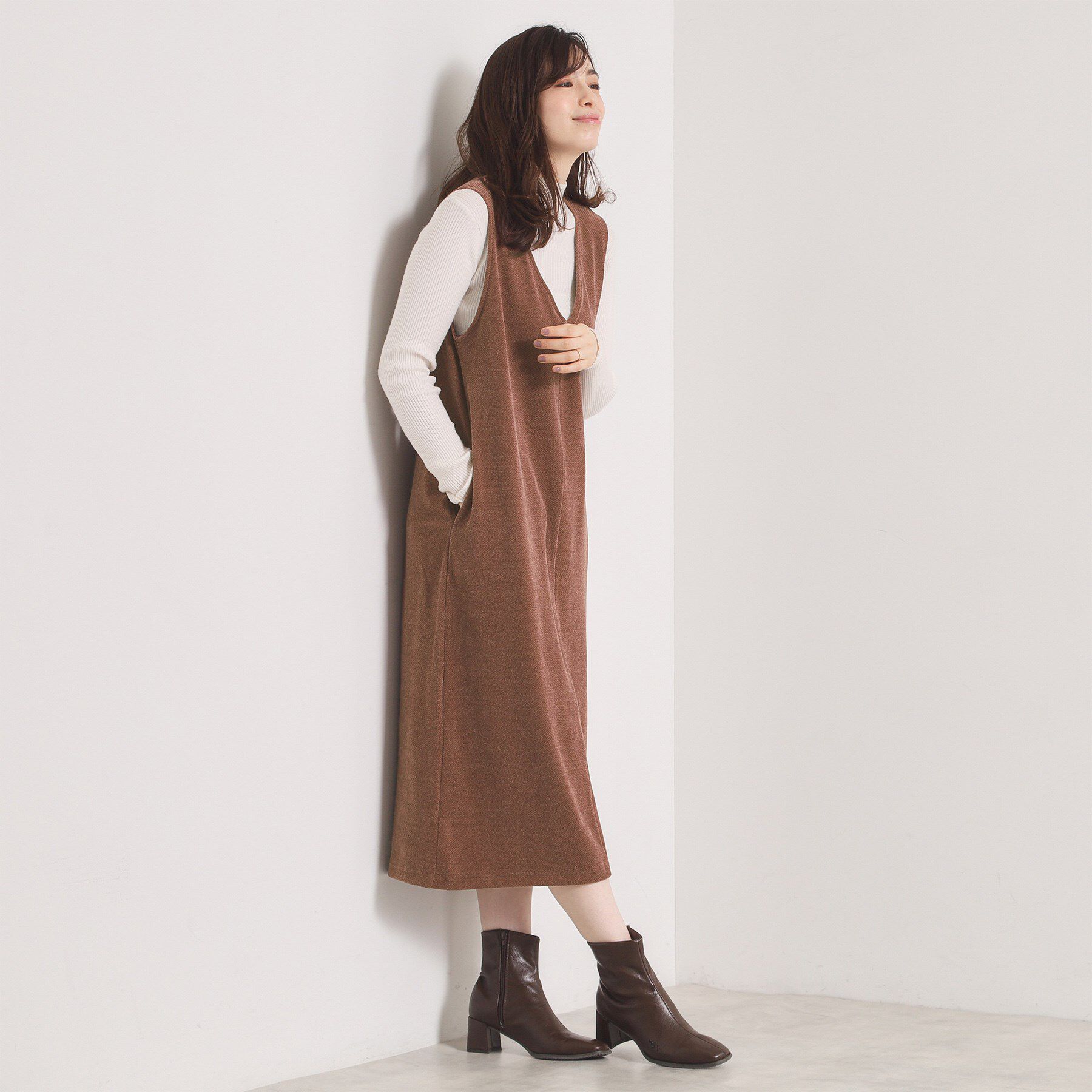 ITS&rsquo;DEMO「【手洗い可】カットツイルジャンスカ」|ワンピース|