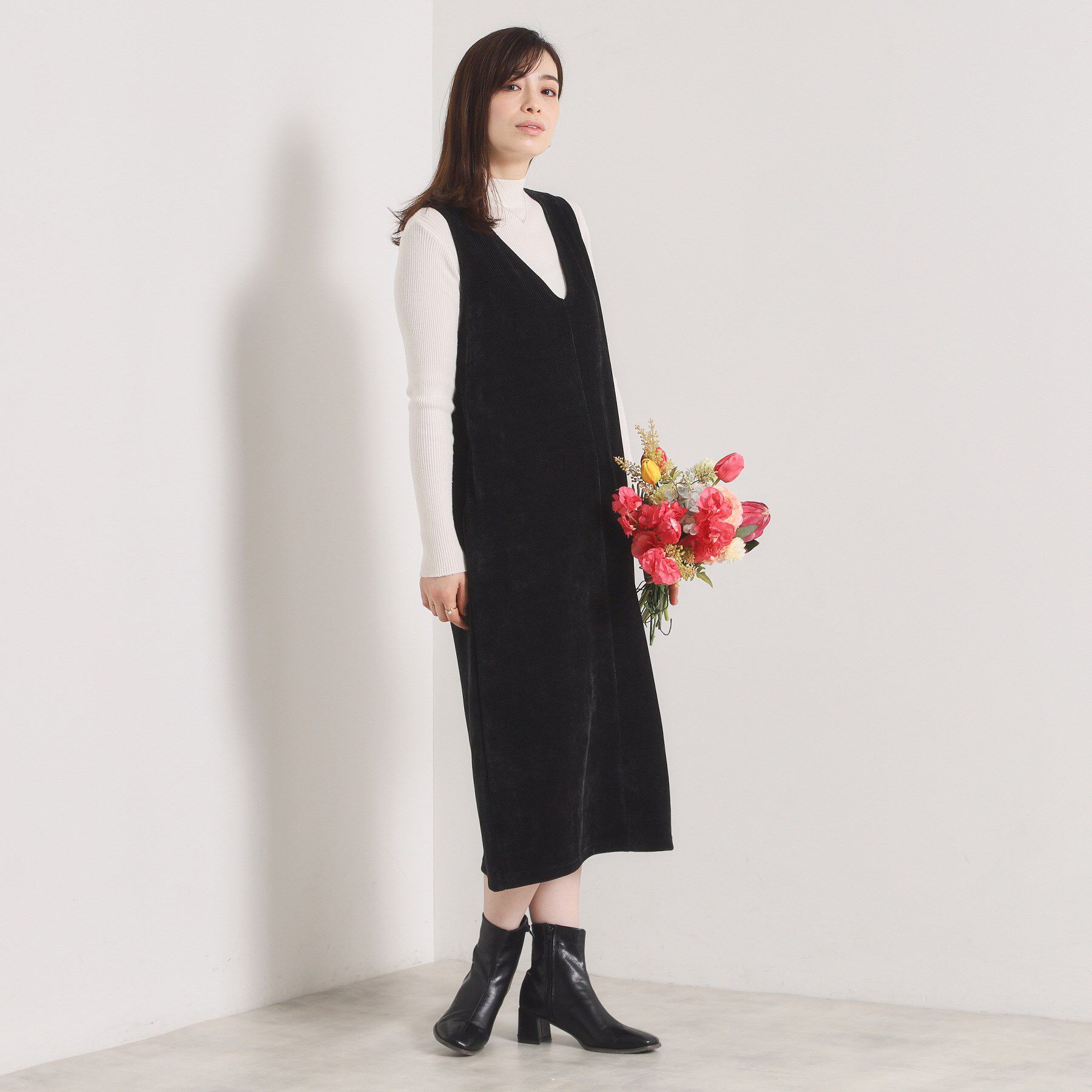 ITS&rsquo;DEMO「【手洗い可】カットツイルジャンスカ」|ワンピース|