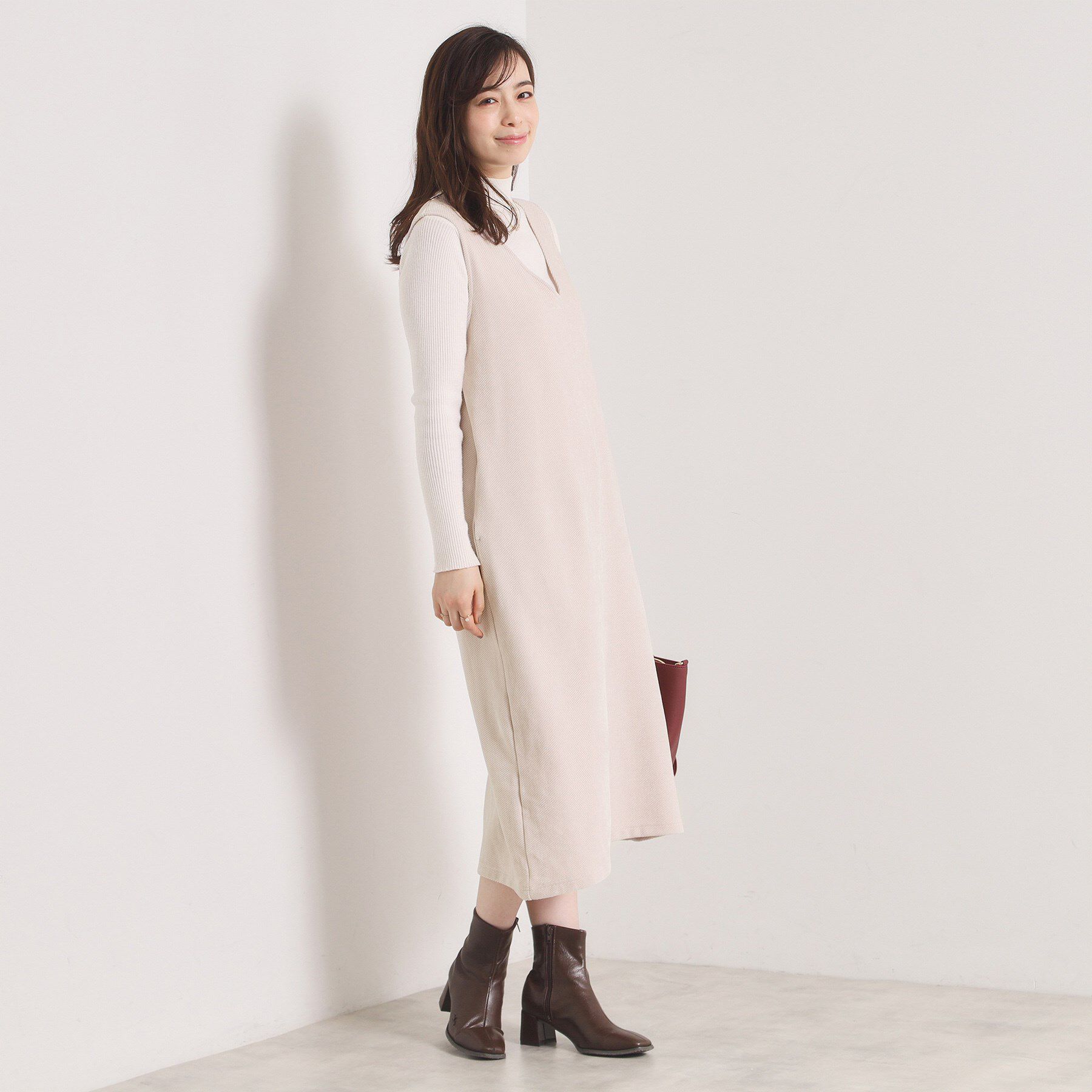 ITS&rsquo;DEMO「【手洗い可】カットツイルジャンスカ」|ワンピース|