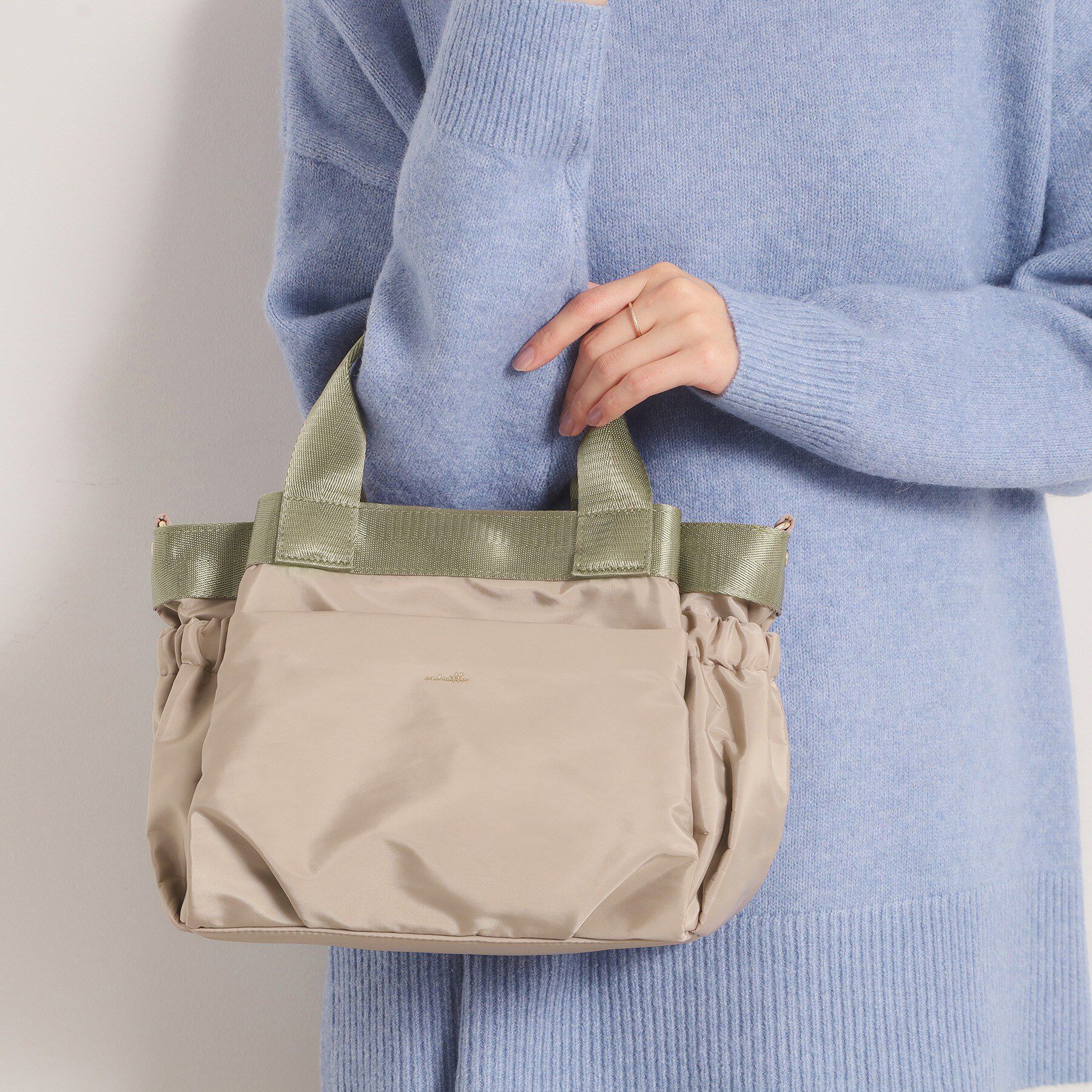 ITS&rsquo;DEMO「【収納アドバイザー監修】バルーン2WAYトート」|ハンドバッグ|ベージュ(052)