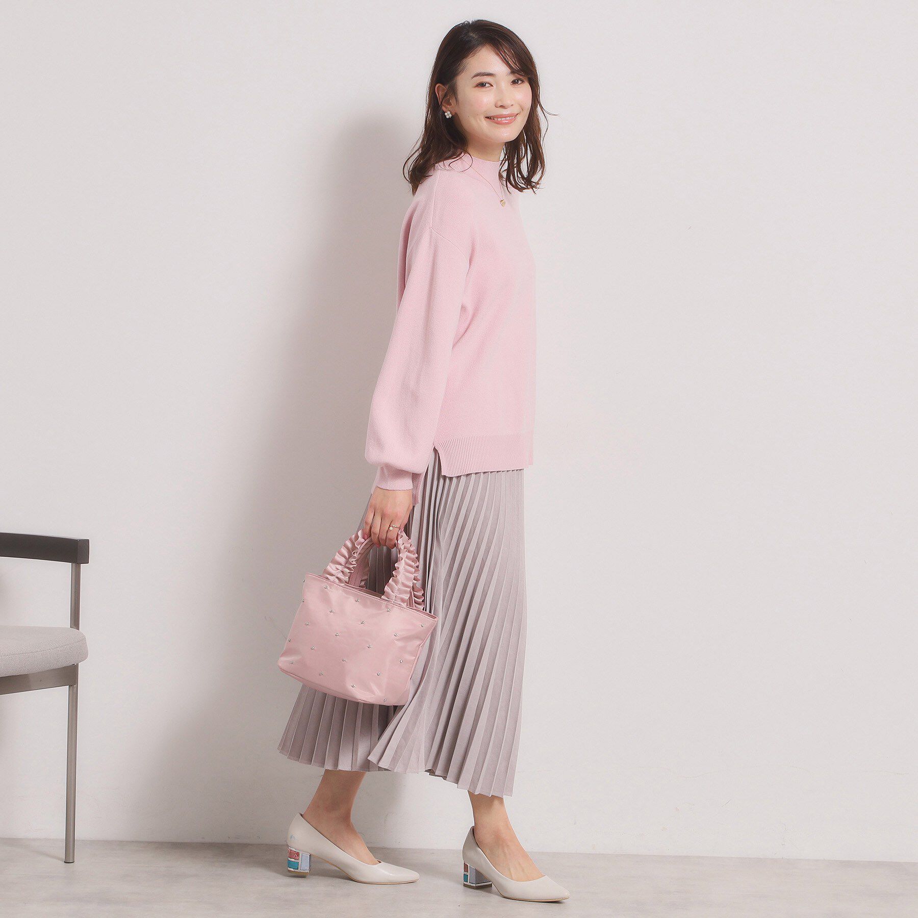 ITS&rsquo;DEMO「ジルコンフリル手トート」|ハンドバッグ|