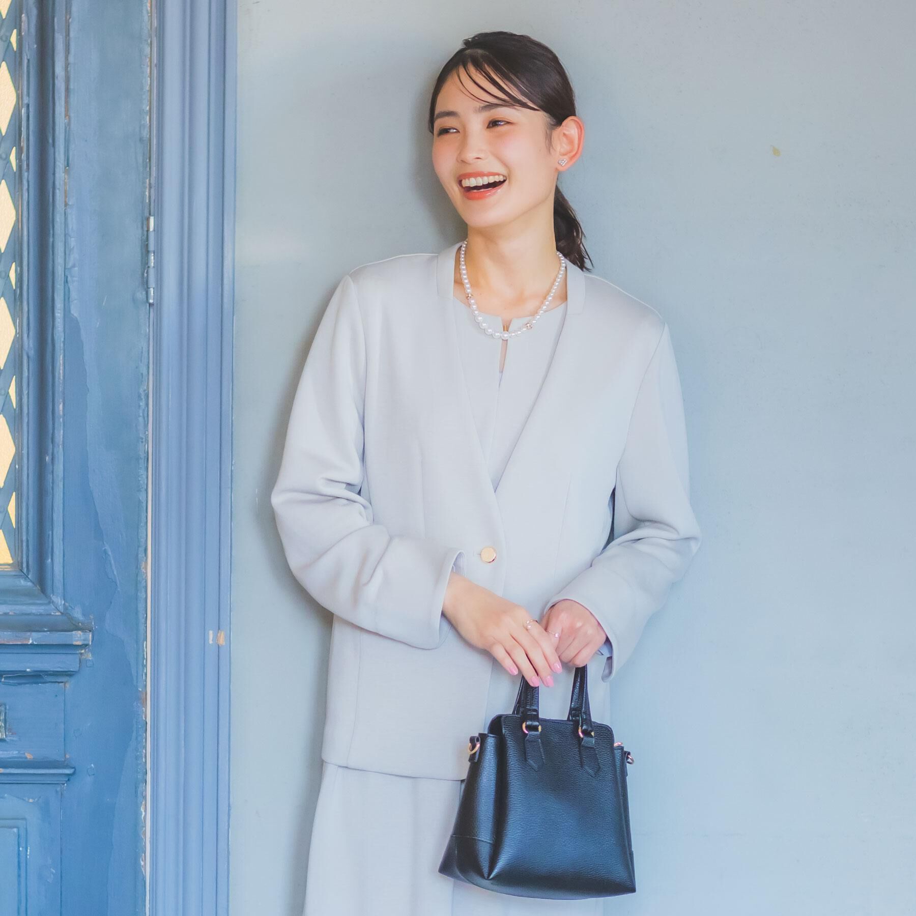 ITS&rsquo;DEMO「【洗濯機OK／セットアップ可】ダンボールノーカラージャケット」|ノーカラージャケット|