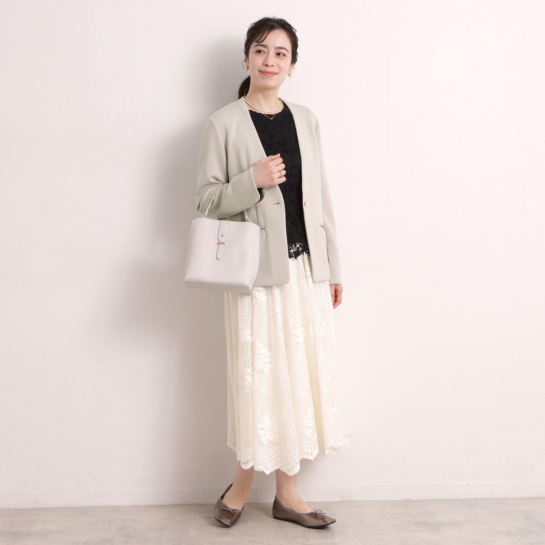 ITS&rsquo;DEMO「【洗濯機OK／セットアップ可】ダンボールノーカラージャケット」|ノーカラージャケット|