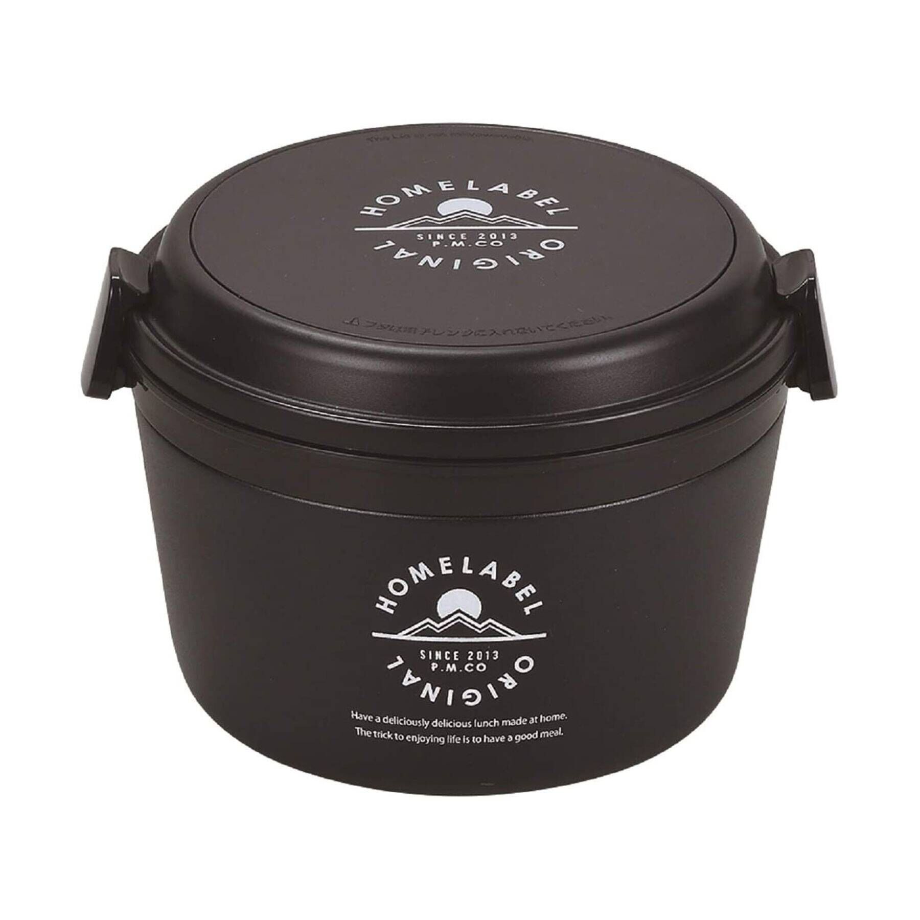 212 KITCHEN STORE「ホームレーベル どんぶりランチジャー 1060ml BK」|食器・キッチングッズ|ブラック(879)