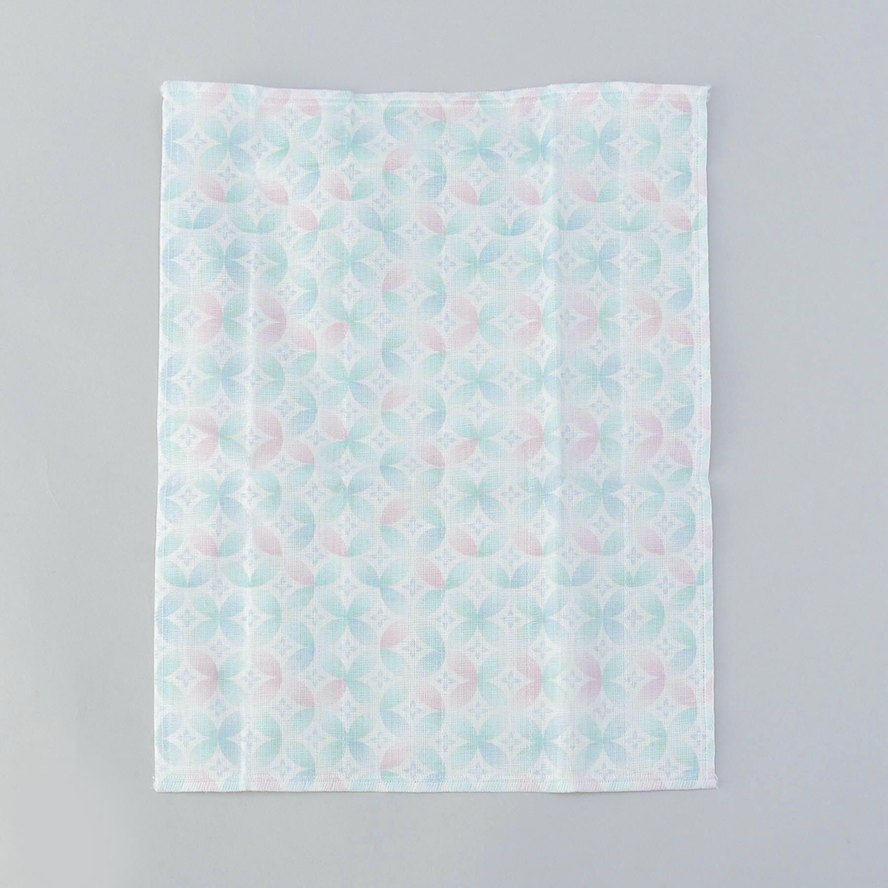 212 KITCHEN STORE「白雪友禅ふきん 七宝柄 BL」|食器・キッチングッズ|