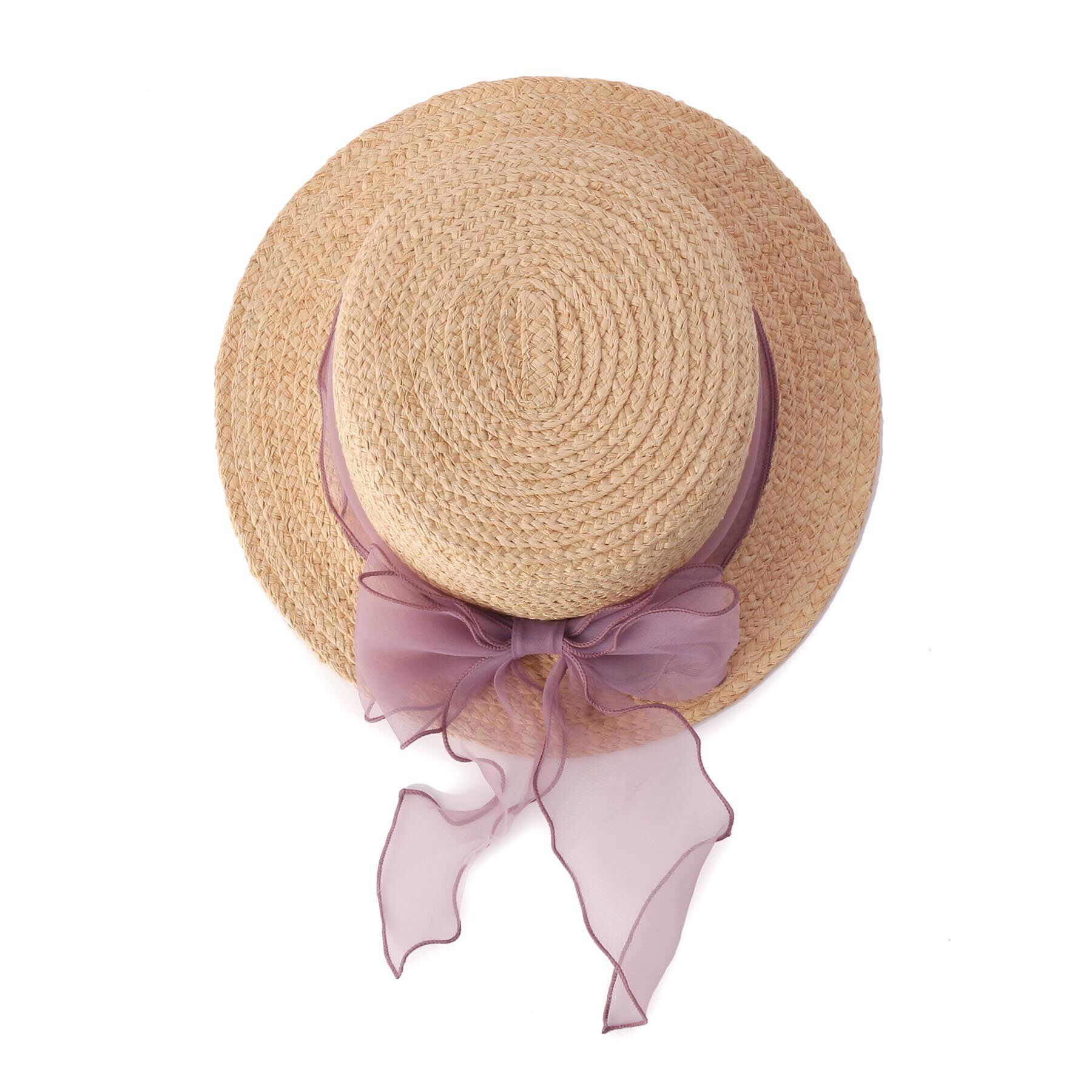 Grandedge「オーガンジーリボンカンカン帽子」|ハット|