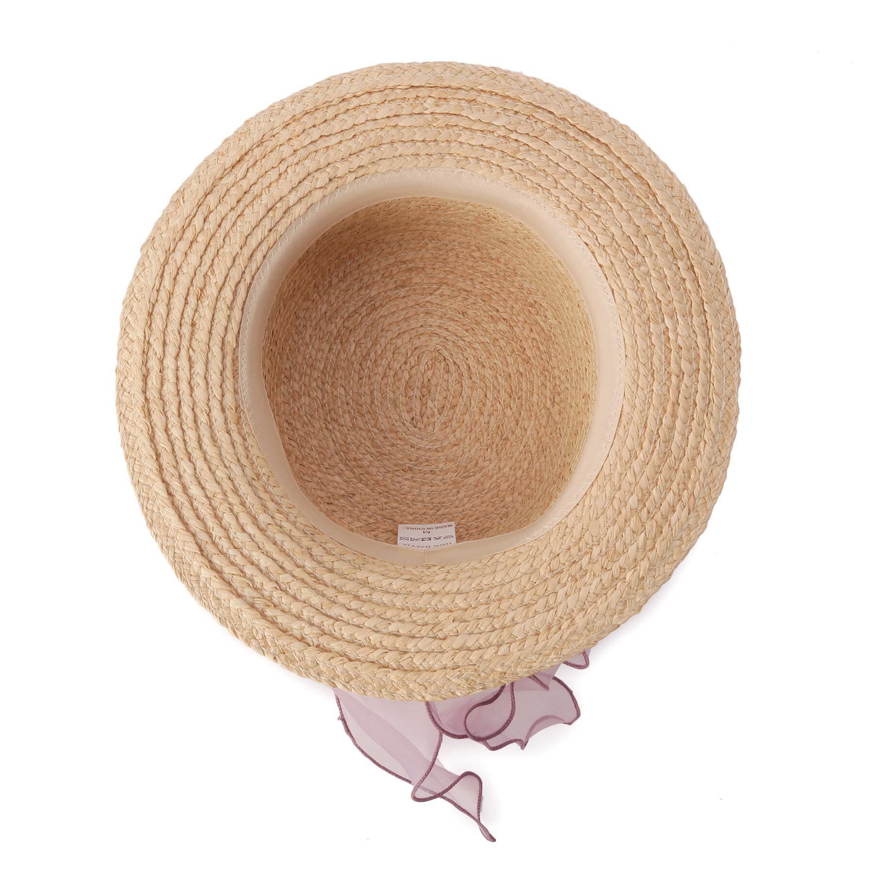 Grandedge「オーガンジーリボンカンカン帽子」|ハット|