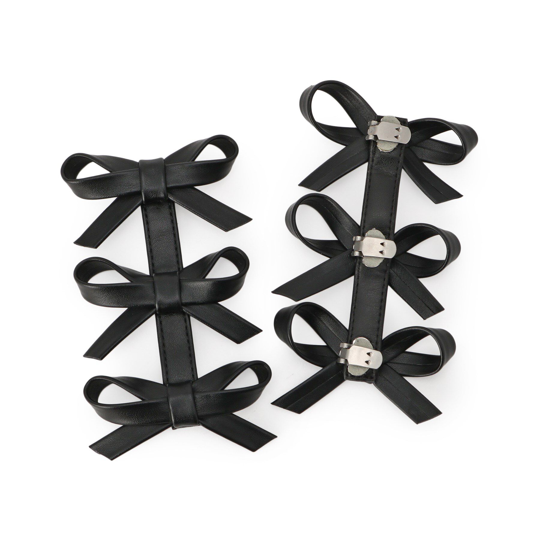 ESPERANZA「【ラク盛り/ショートブーツ】リピーター続出／脚長美脚 バックリボングリッターヒールショートブーツ」|ショートブーツ|