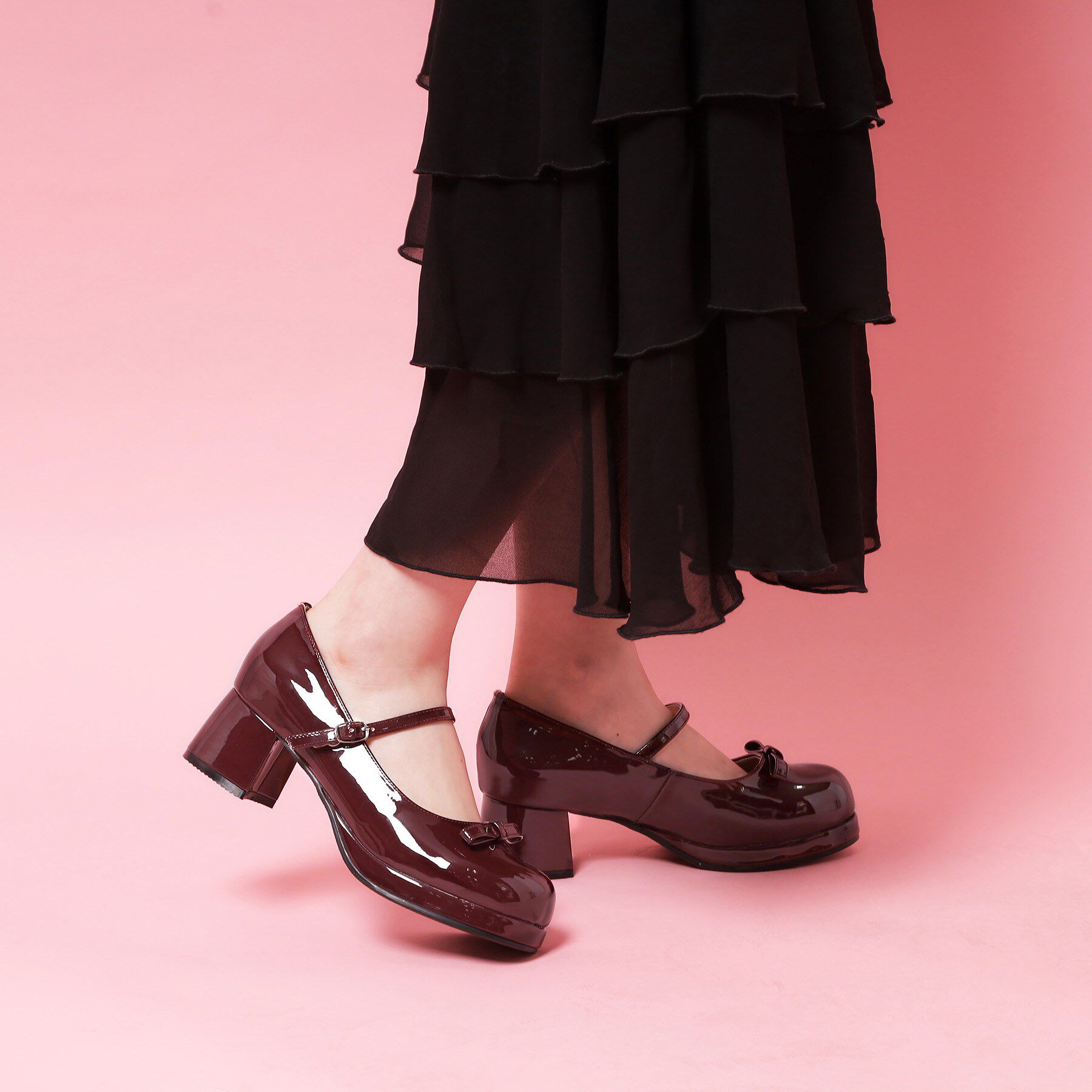 csT&P「リボン付きストラップパンプス」|パンプス|