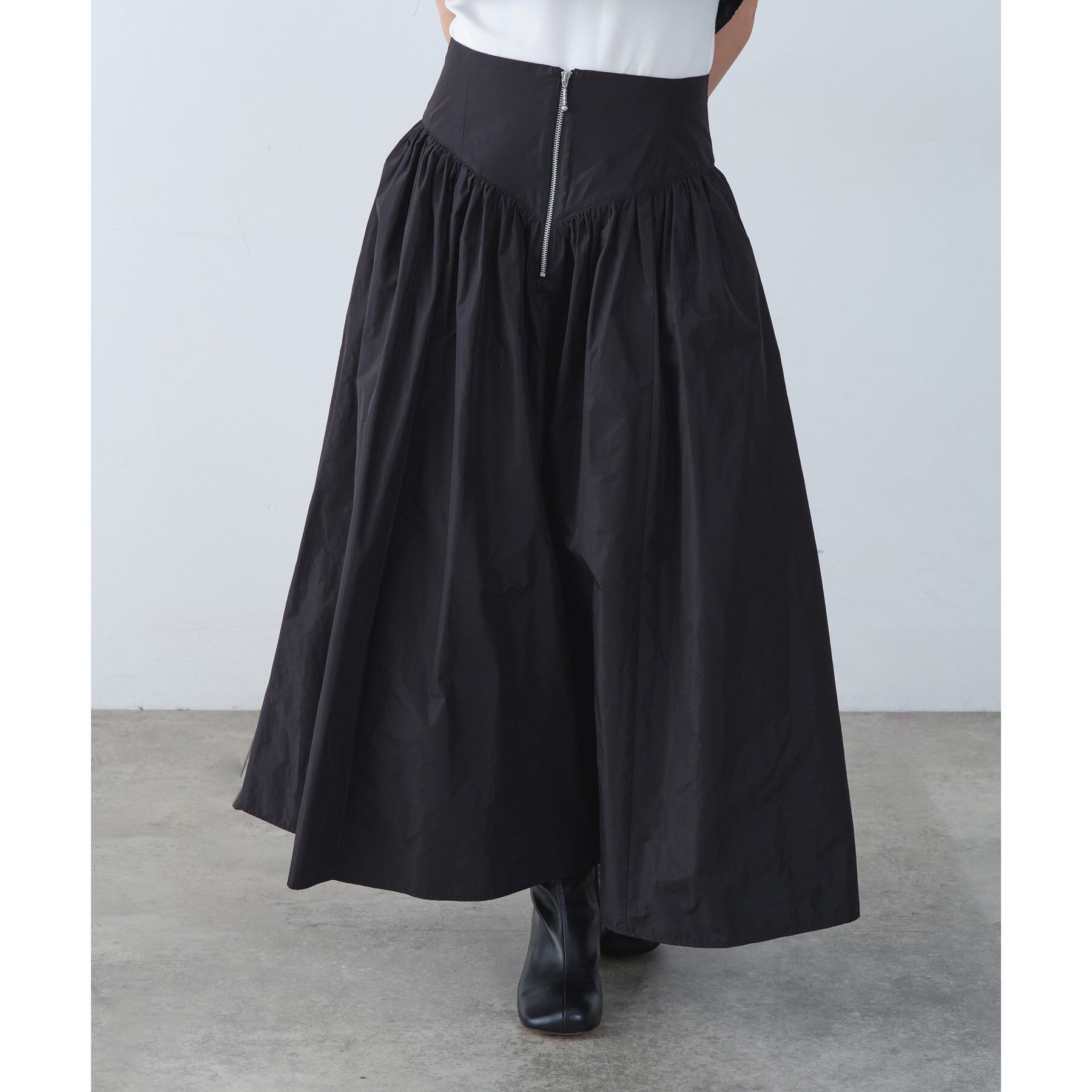 CODE A「zip design volume skirt」|スカート|
