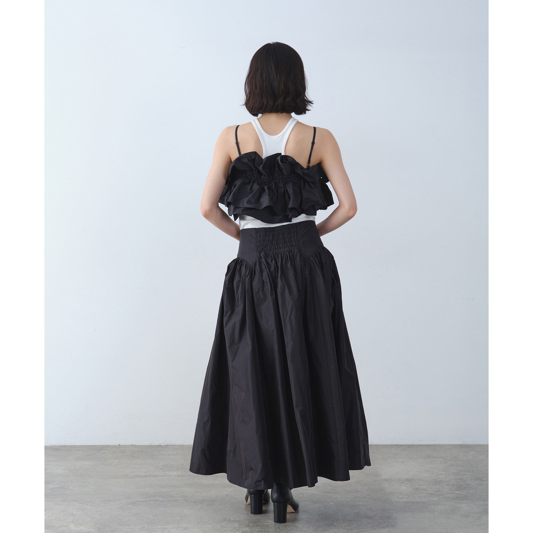 CODE A「zip design volume skirt」|スカート|