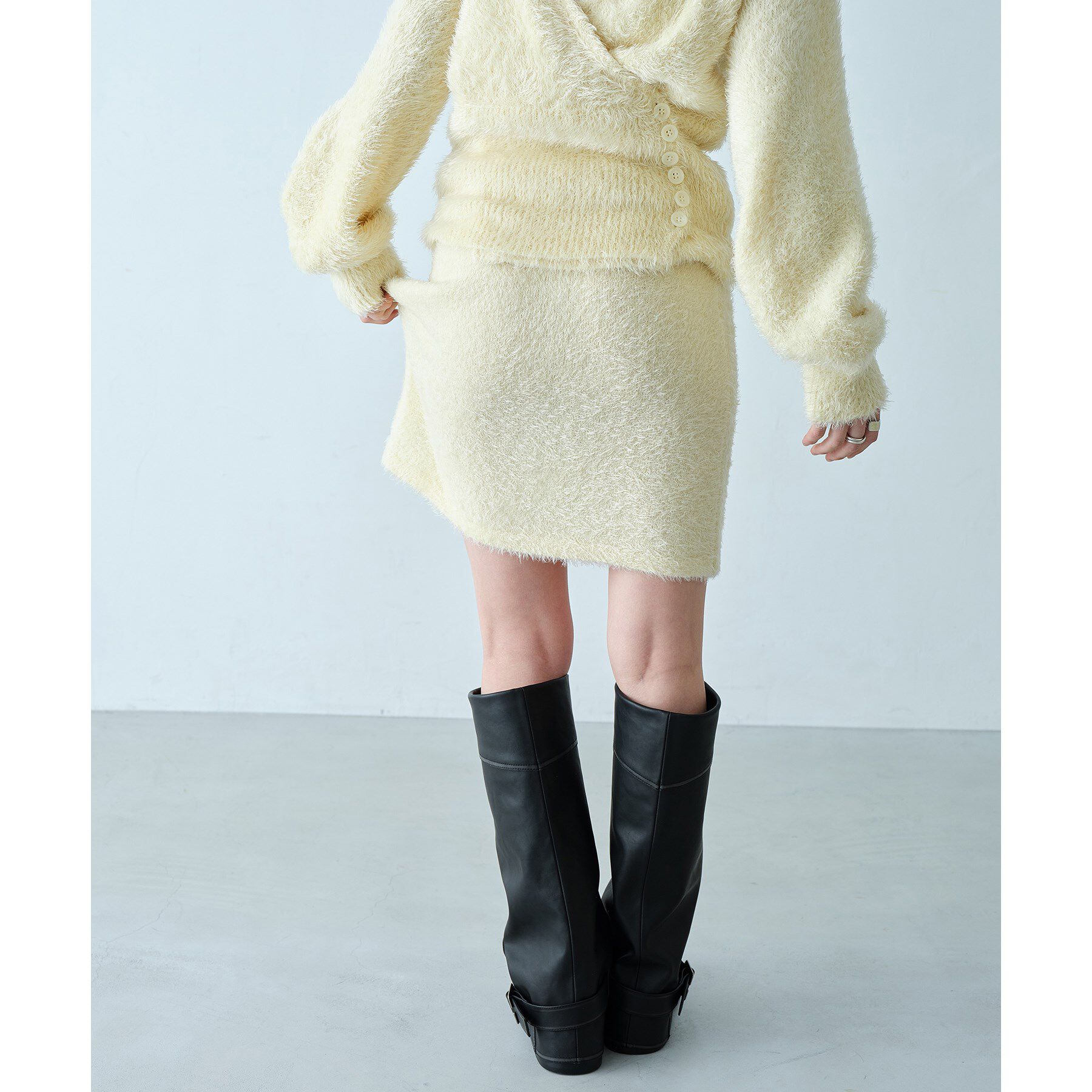 CODE A「feather mini skirt」|スカート|