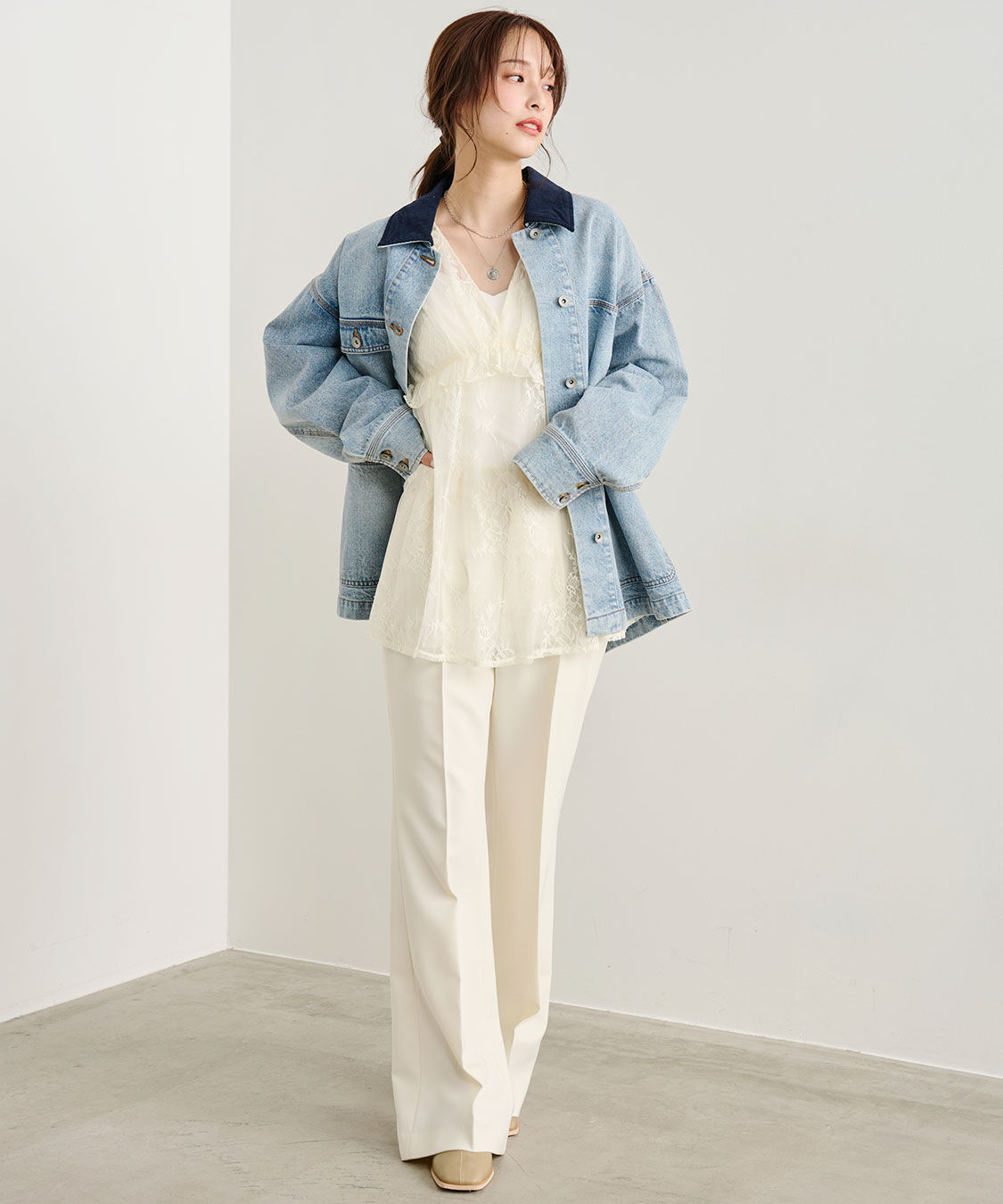 COCO DEAL「デニムカバーオール」|デニムジャケット|