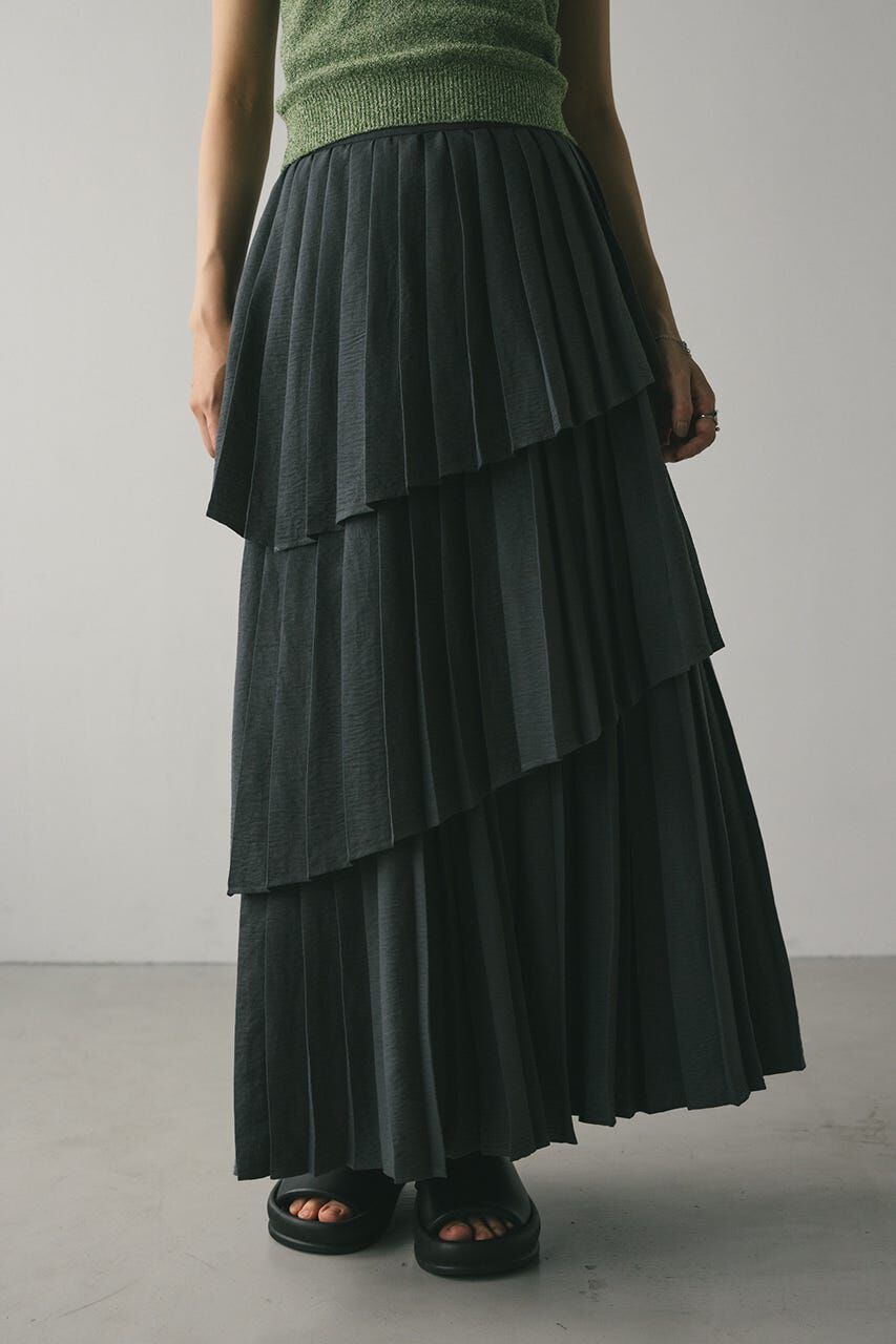 STYLEMIXER「プリーツティアードスカート」|スカート|