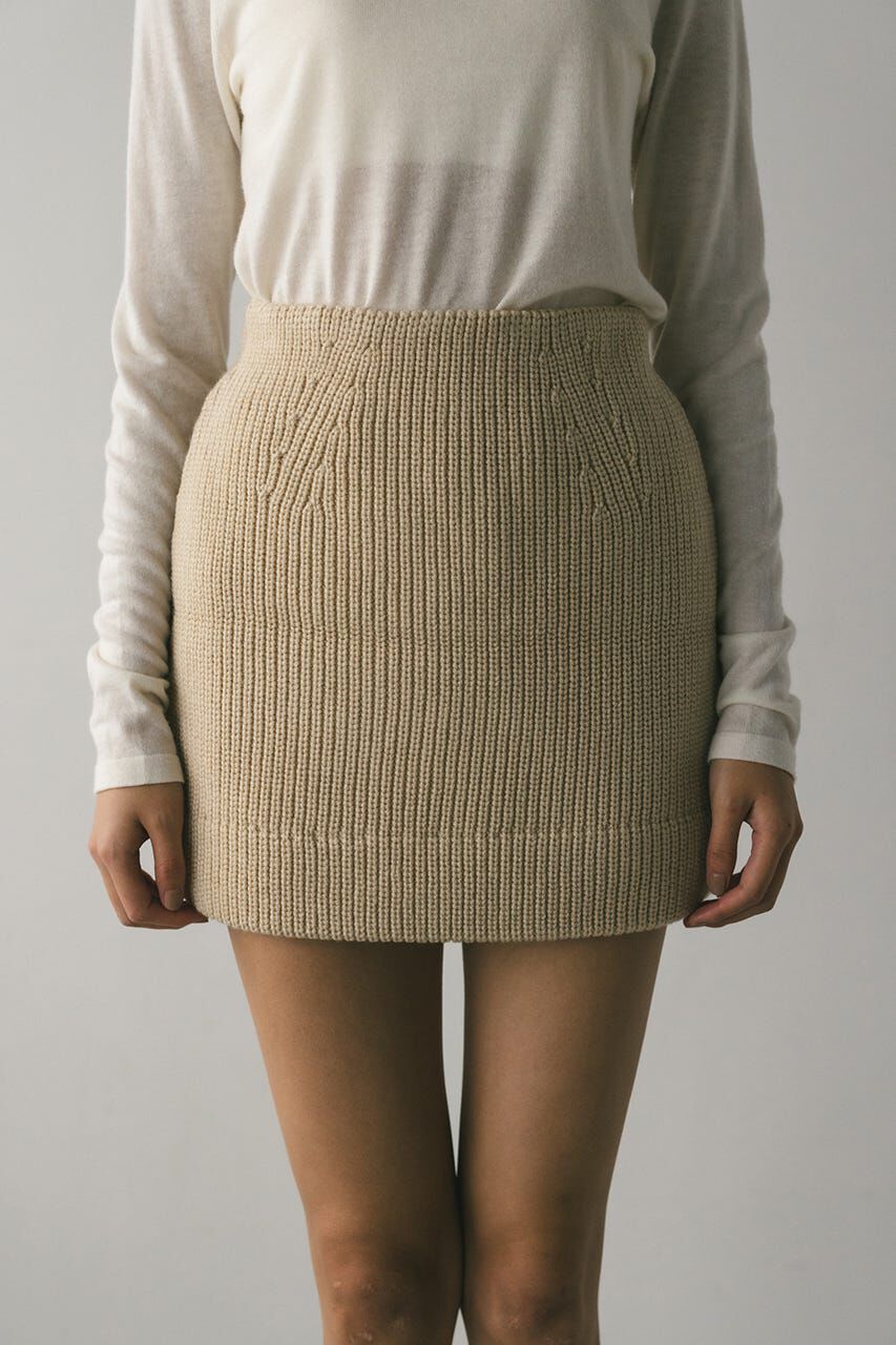 STYLEMIXER「ニットパッファーミニスカート」|スカート|