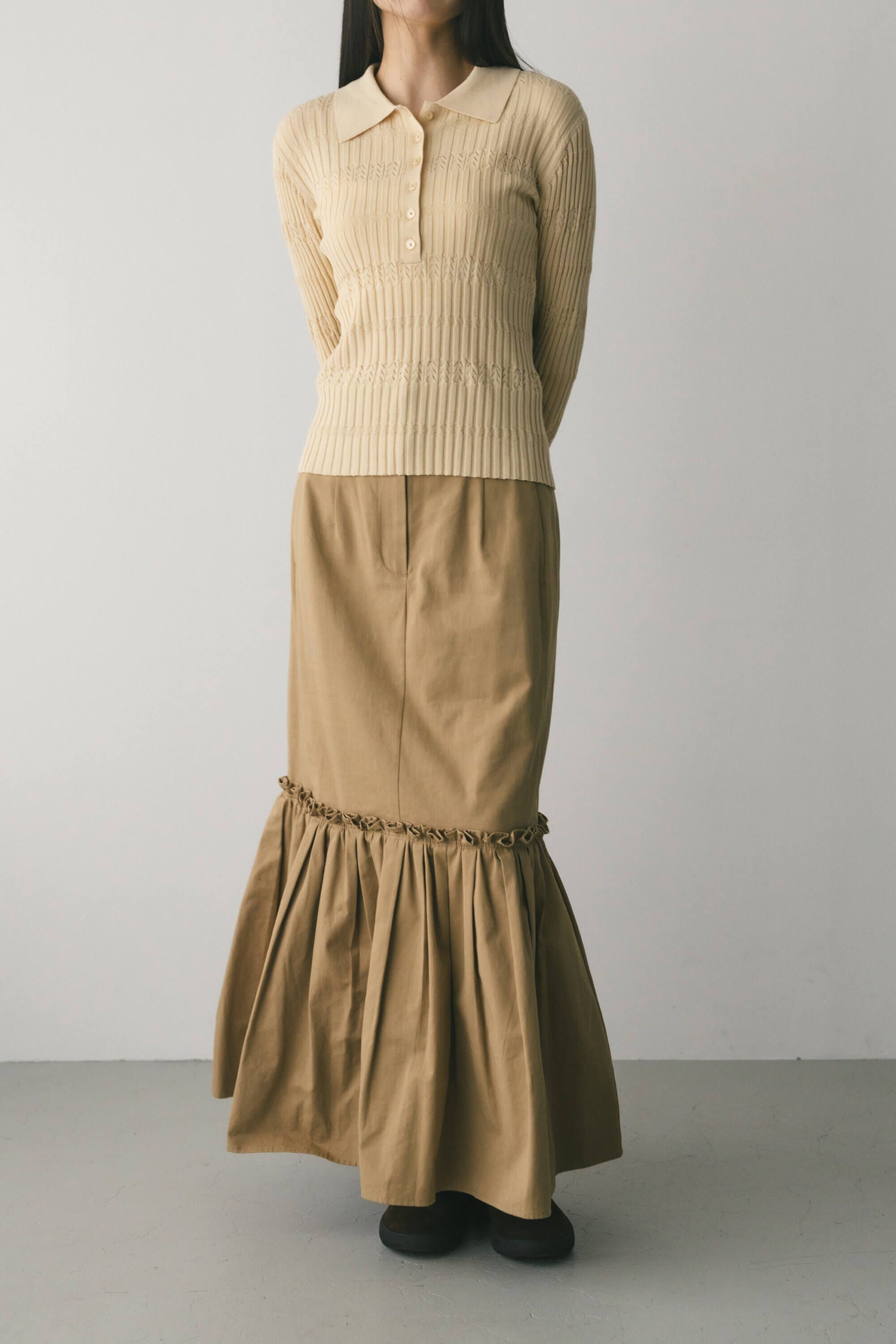 STYLEMIXER「ヘムギャザーチノスカート」|スカート|