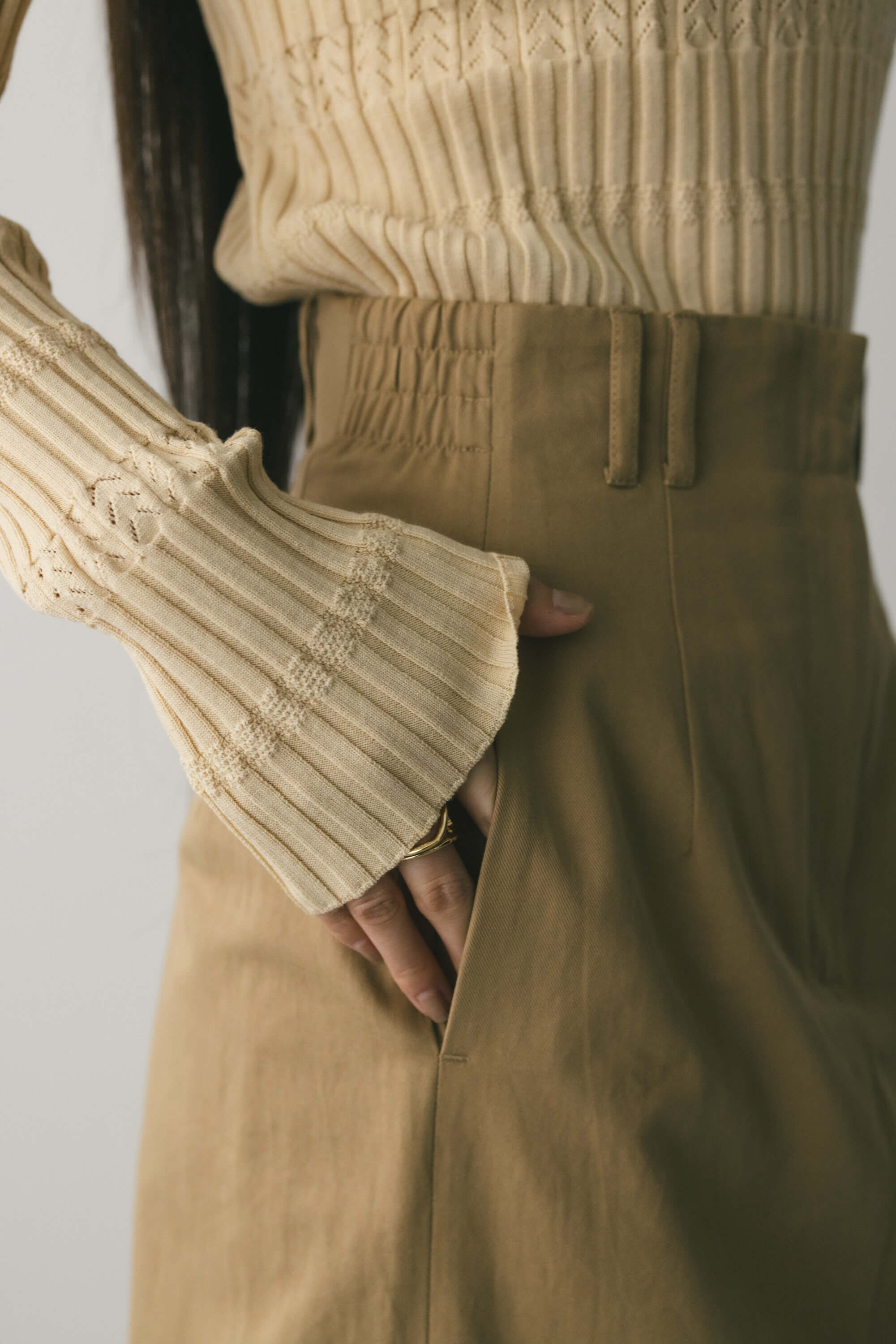 STYLEMIXER「ヘムギャザーチノスカート」|スカート|