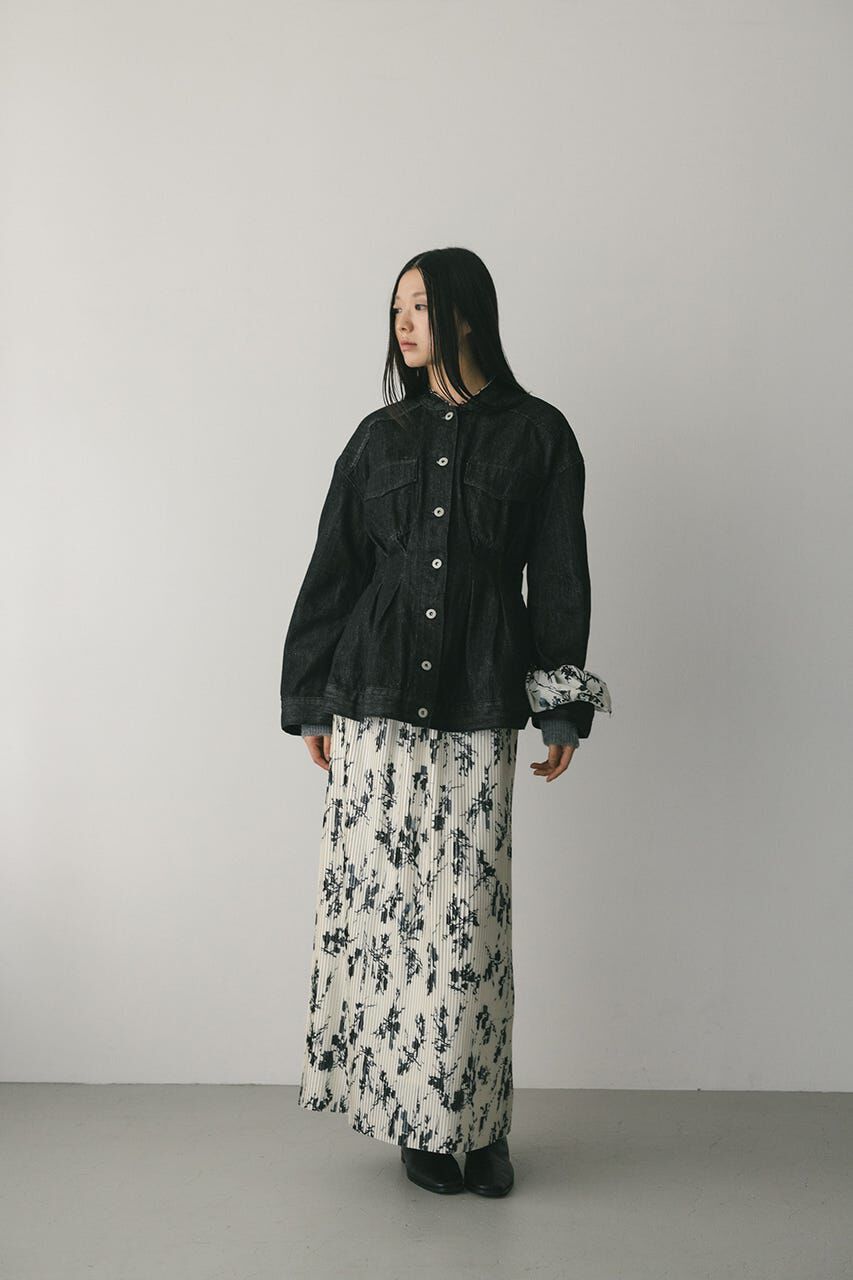 STYLEMIXER「フラワープリントプリーツスカート」|スカート|